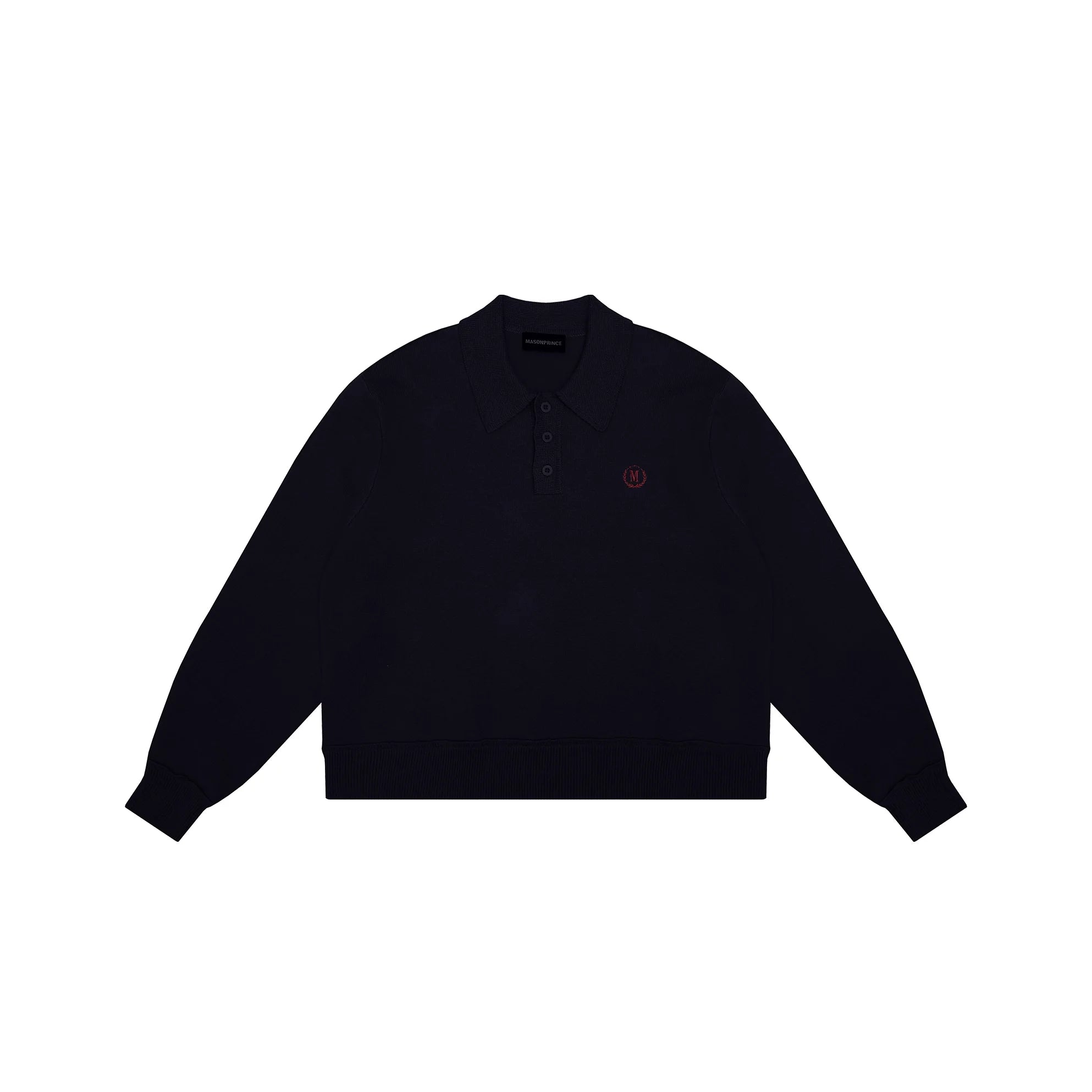 MASONPRINCE Double-Sided Cashmere Wool Oversized Polo Sweater