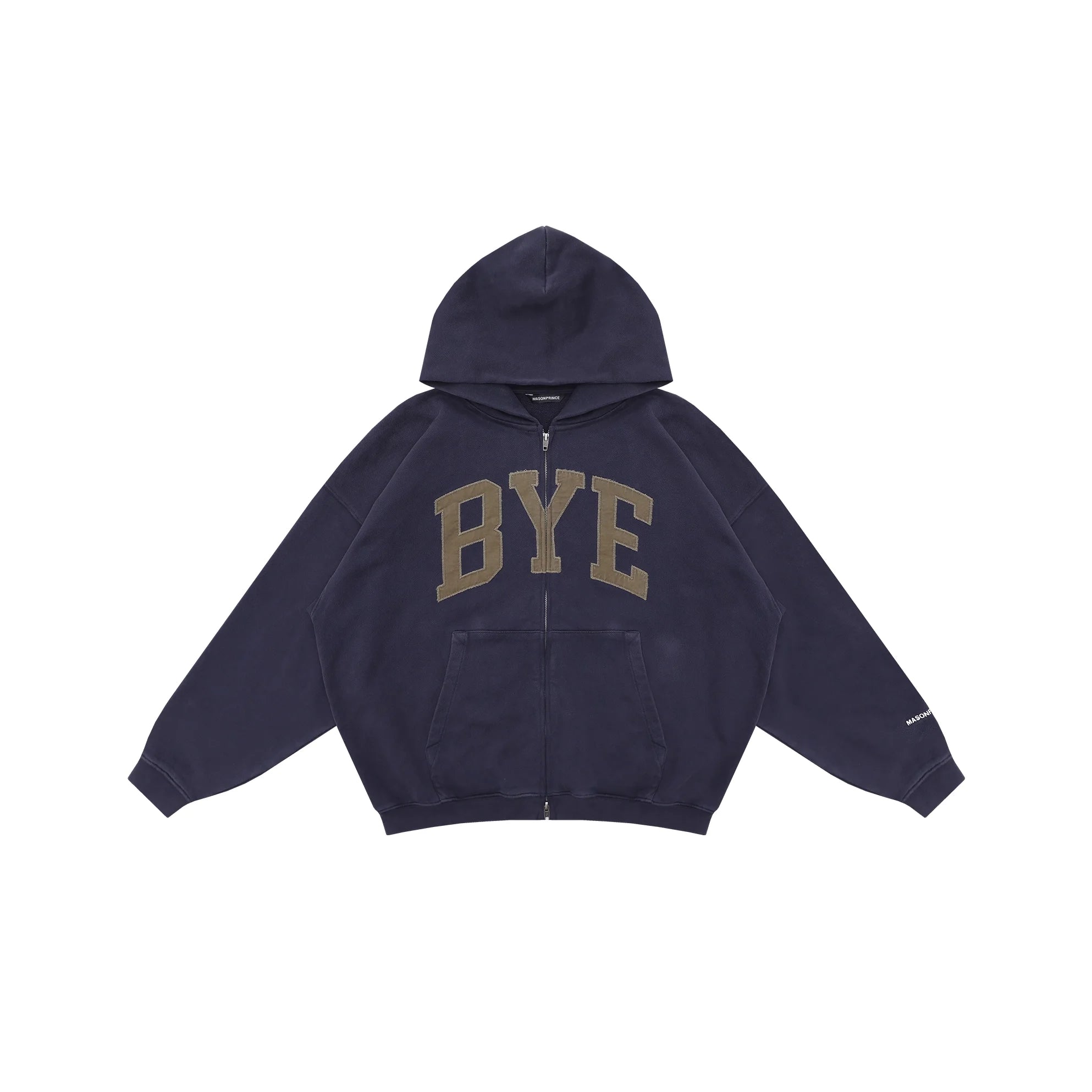 MASONPRINCE Oversized Vintage Hoodie with Bold Letter Print