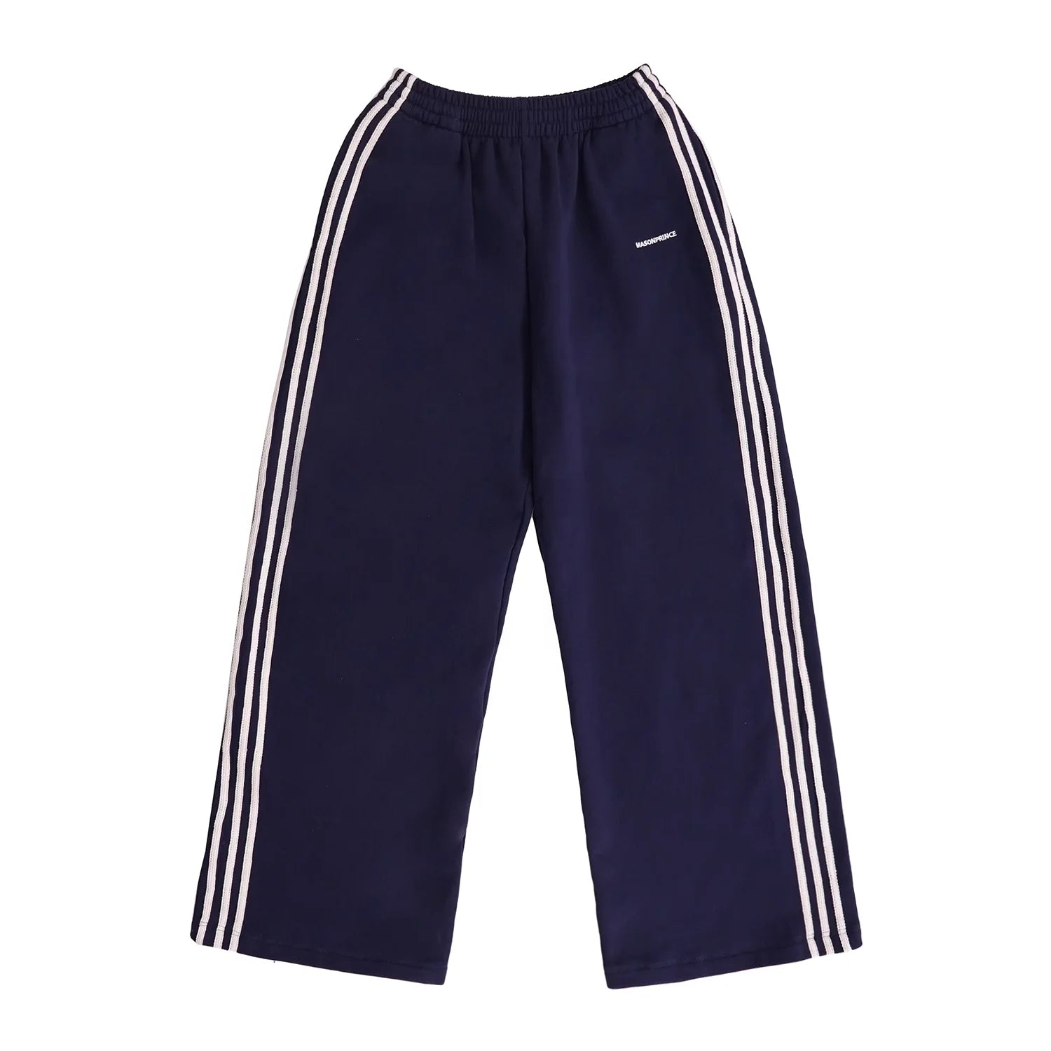 MASONPRINCE Men's Retro Color-Blocked Tracksuit with Zip-Up Jacket and Pants