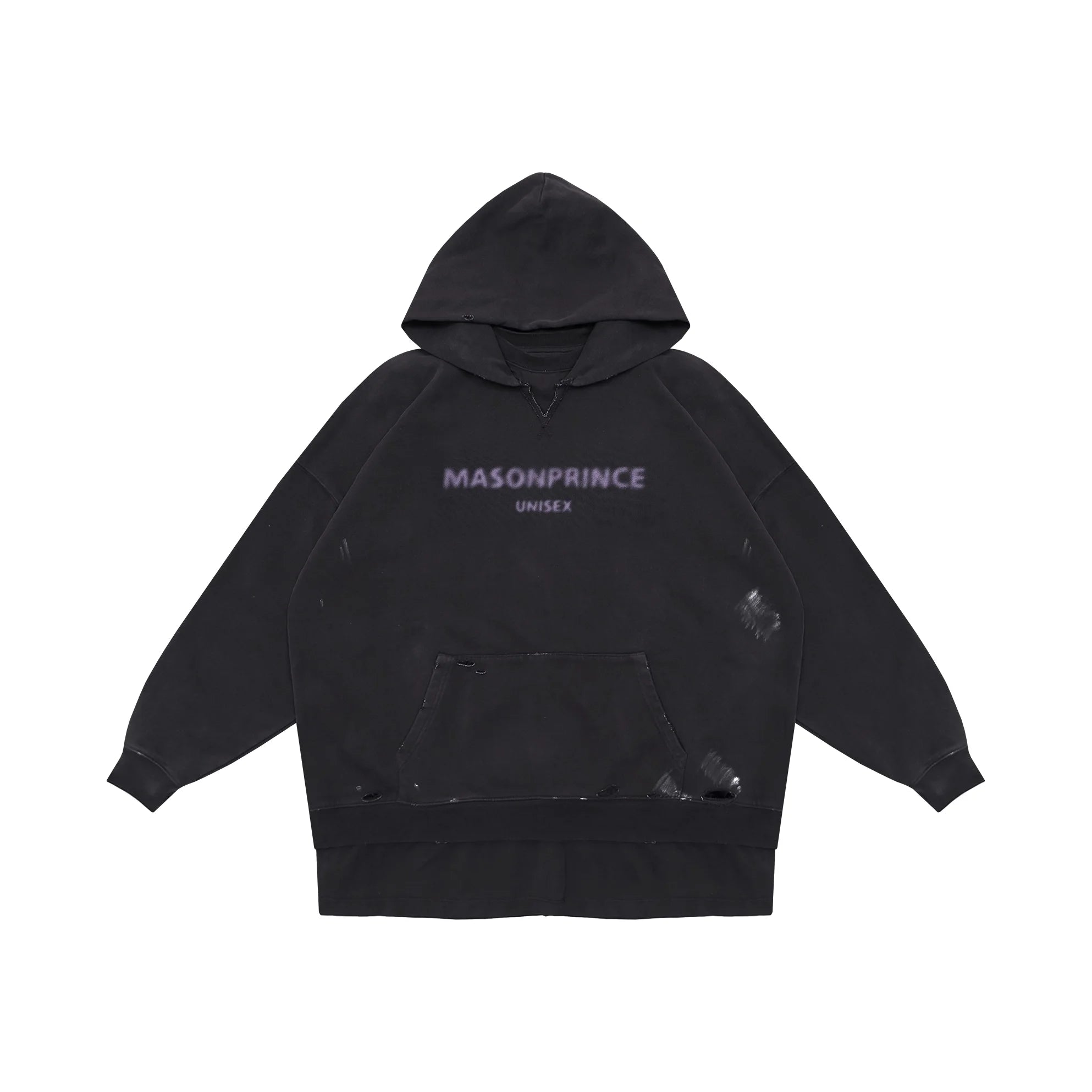 MASONPRINCE Unisex Layered Washed Sweatshirt and Wide-Leg Pants Set