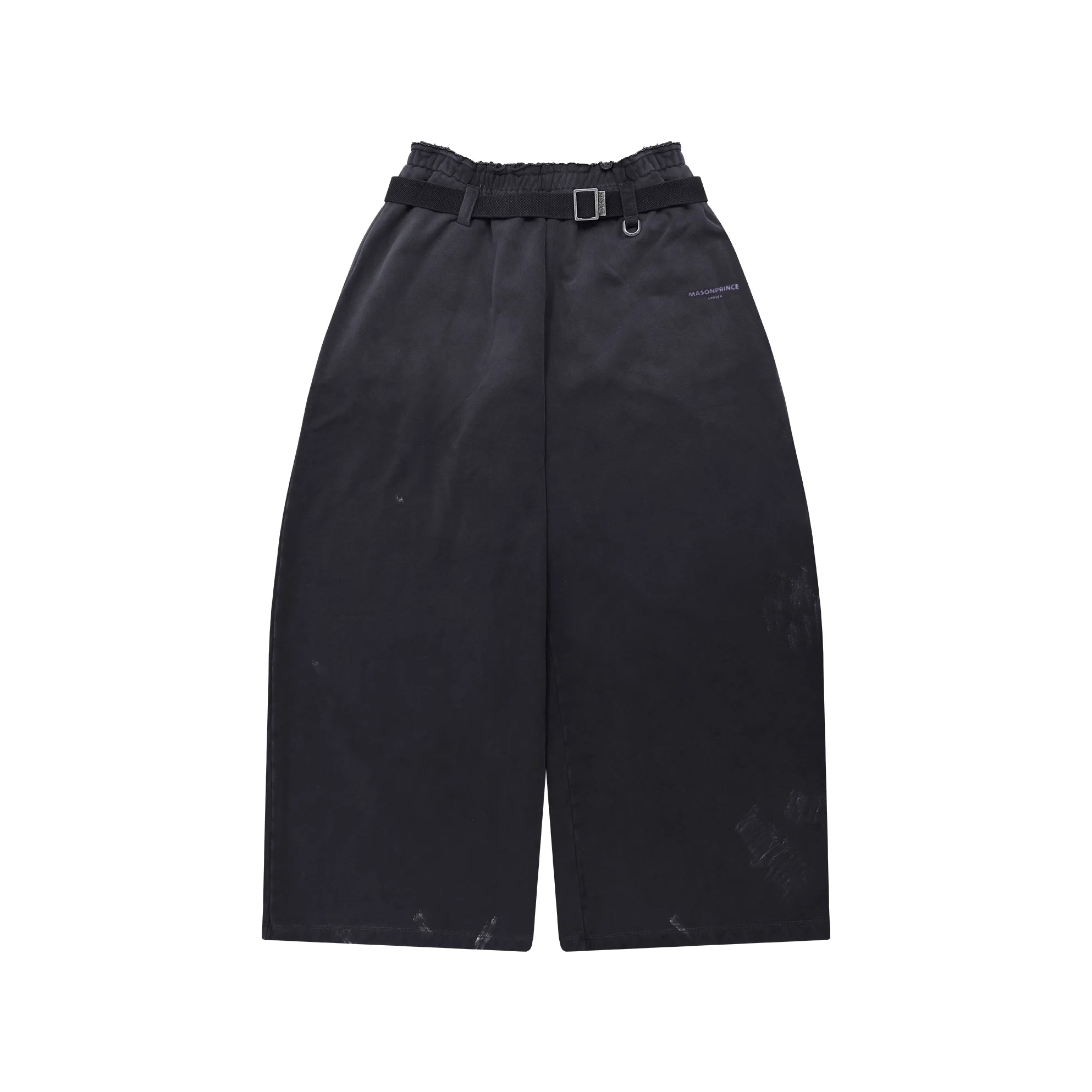 MASONPRINCE Unisex Layered Washed Sweatshirt and Wide-Leg Pants Set