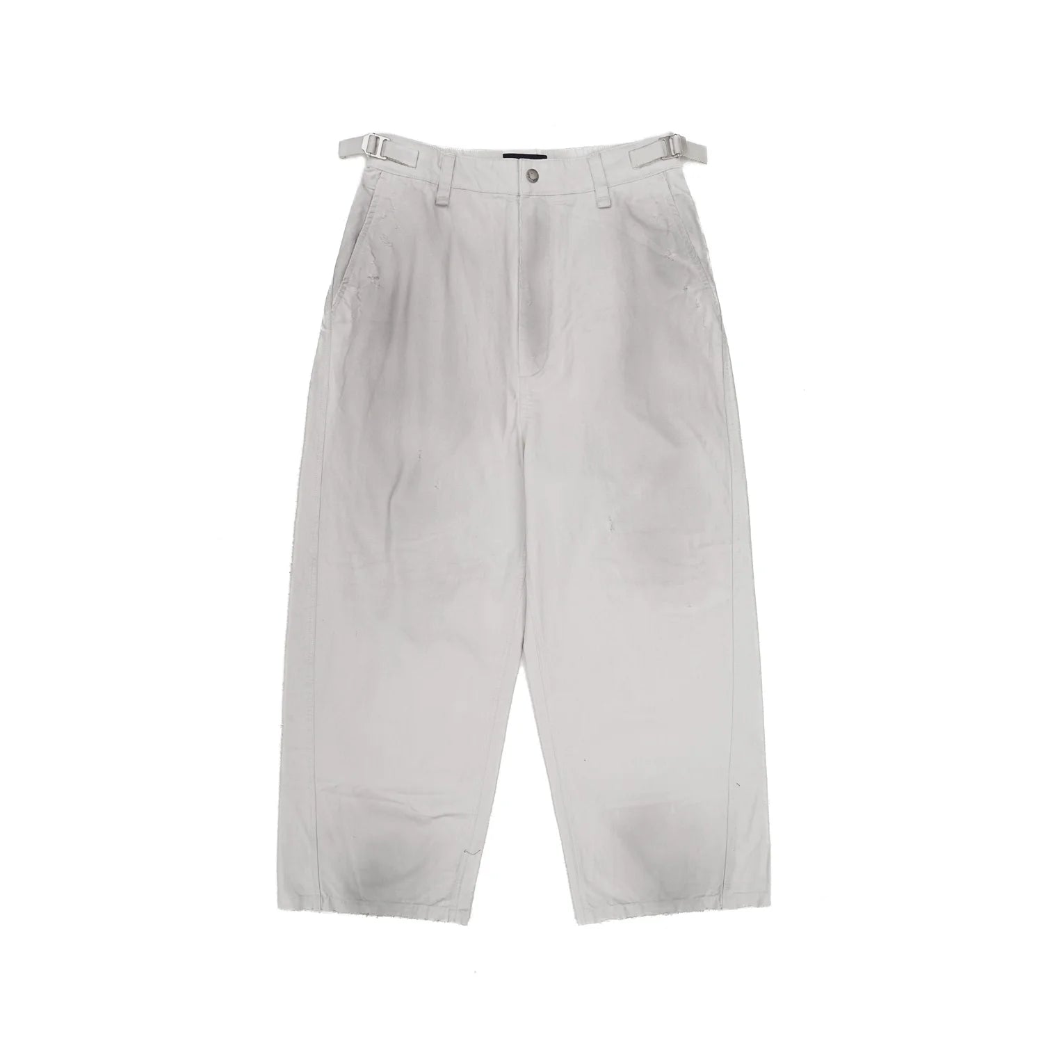 MASONPRINCE Distressed Wide-Leg Cotton Casual Pants