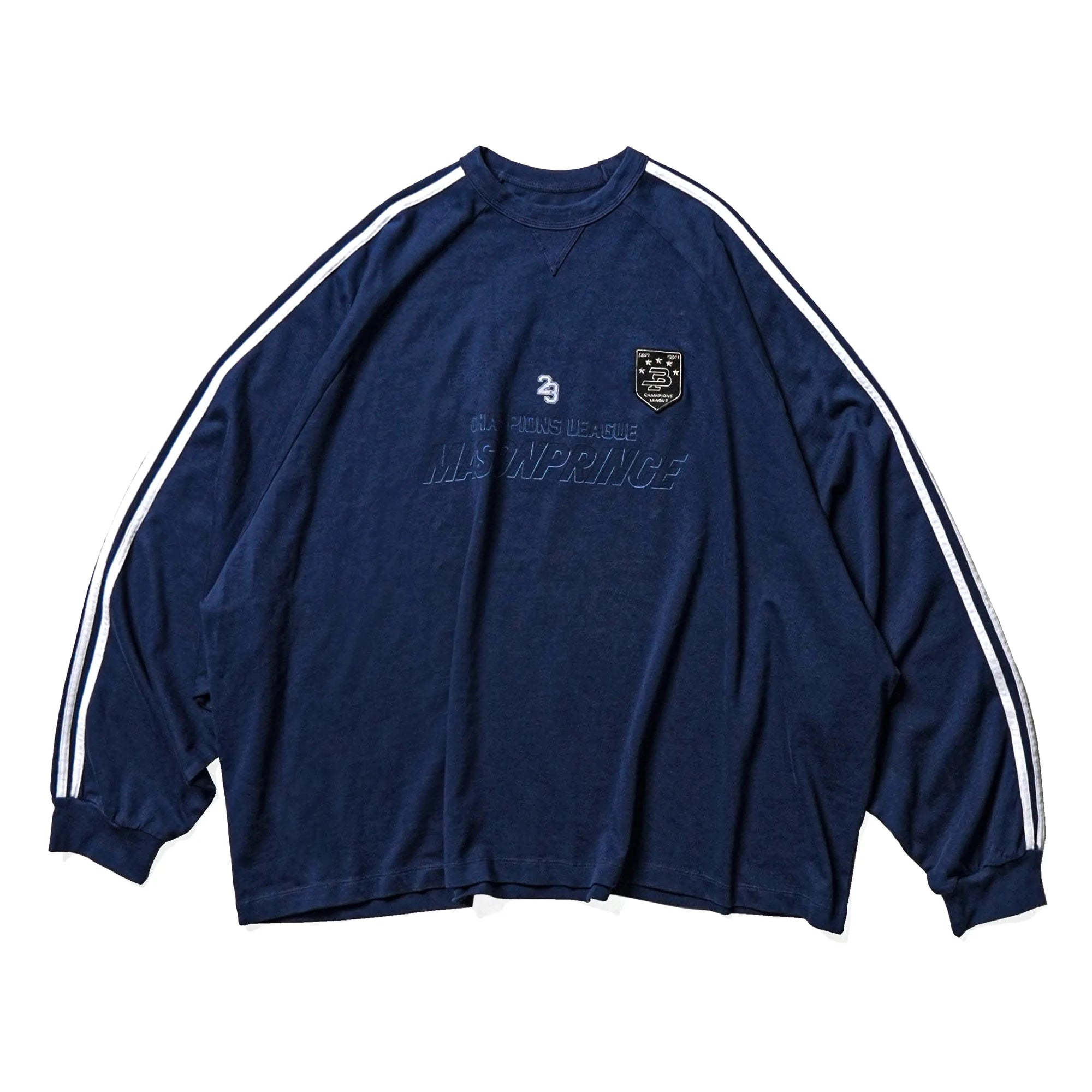 MASONPRINCE 90s Style Raglan Sleeve Relaxed Fit Long Sleeve T-Shirt