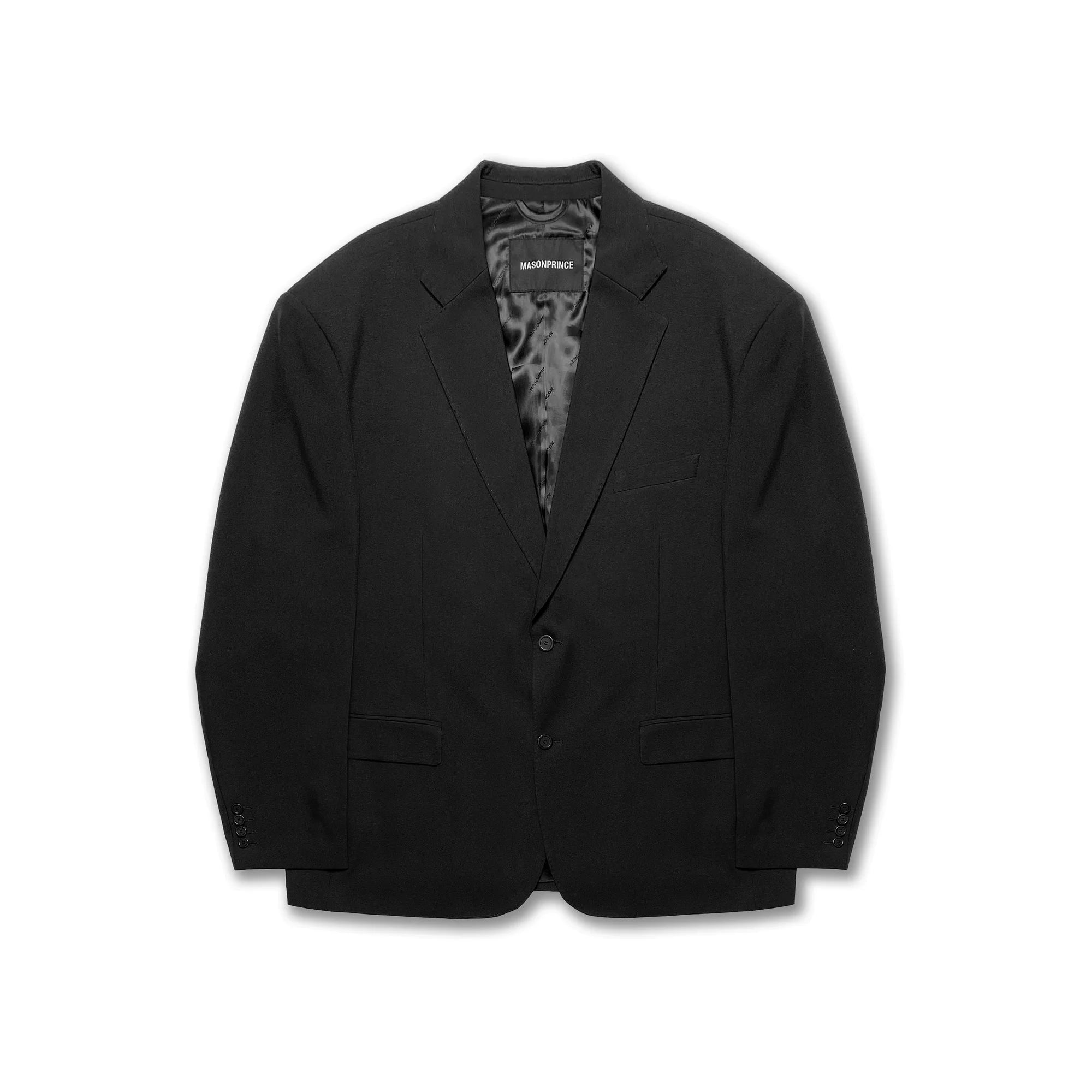 MASONPRINCE Minimalist Two-Button Textured Blazer for Men
