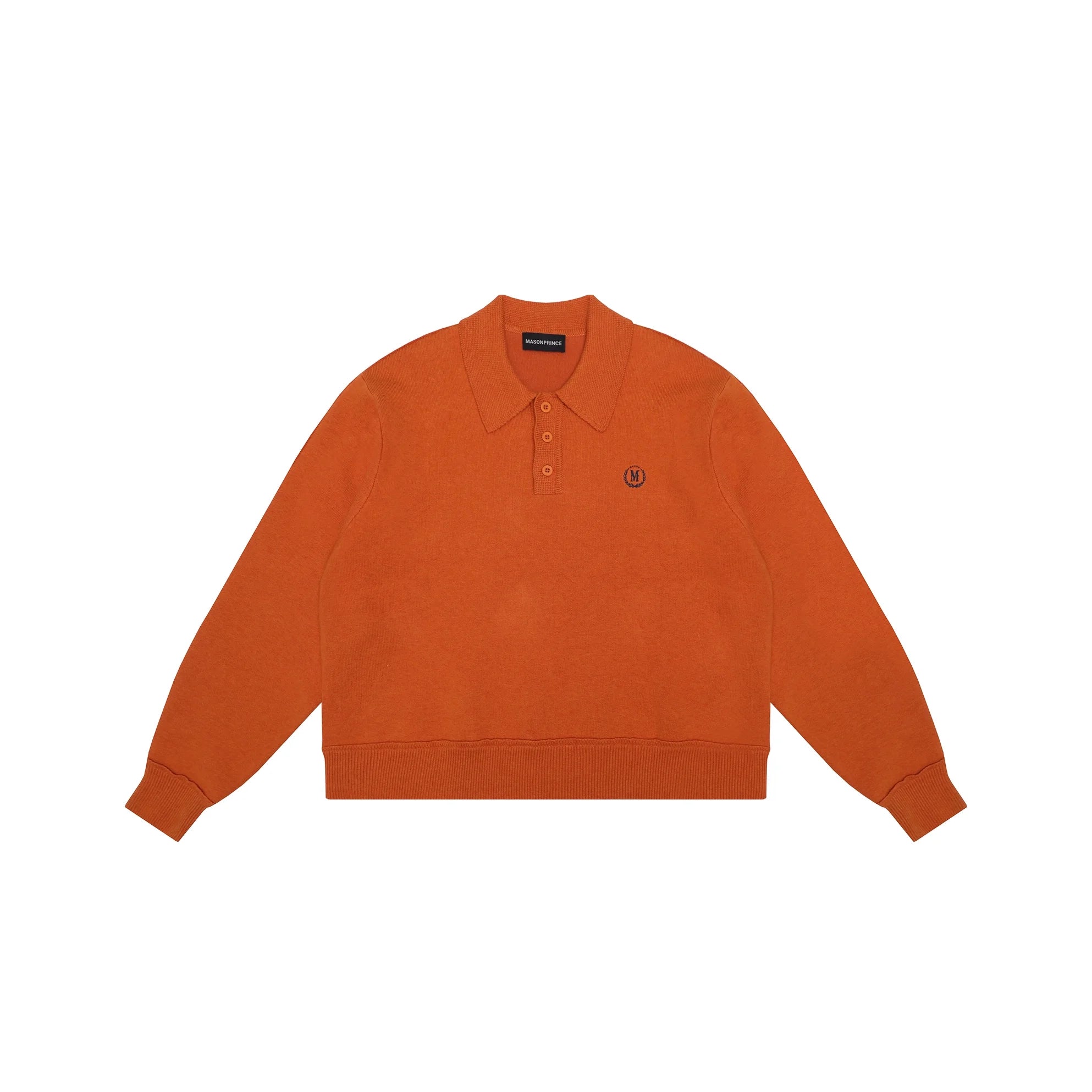 MASONPRINCE Double-Sided Cashmere Wool Oversized Polo Sweater