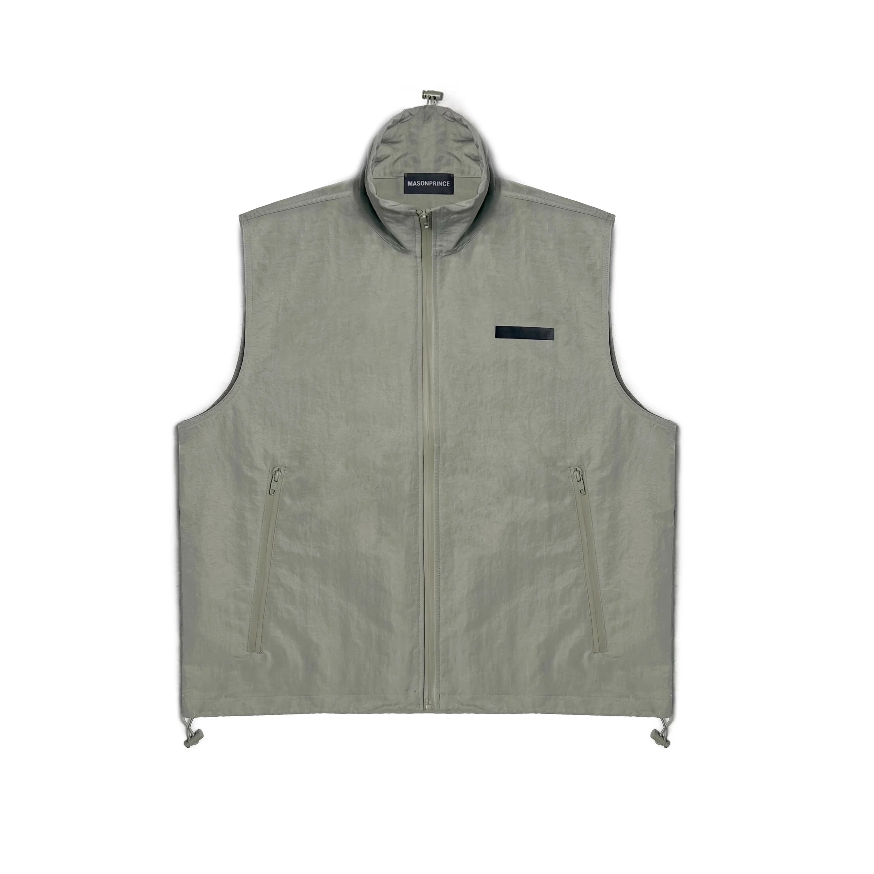 MASONPRINCE Waterproof Nylon Sleeveless Vest and Cargo Shorts Set