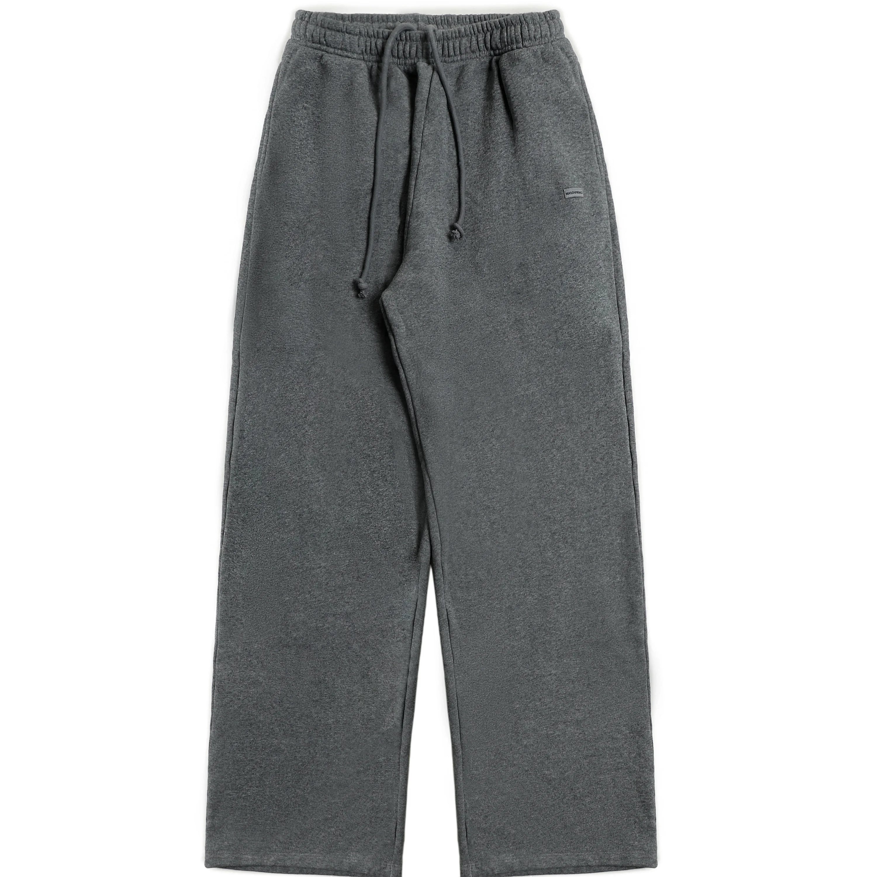 MASONPRINCE Charcoal Heavyweight Knit Hoodie and Cropped Sweatpants Set