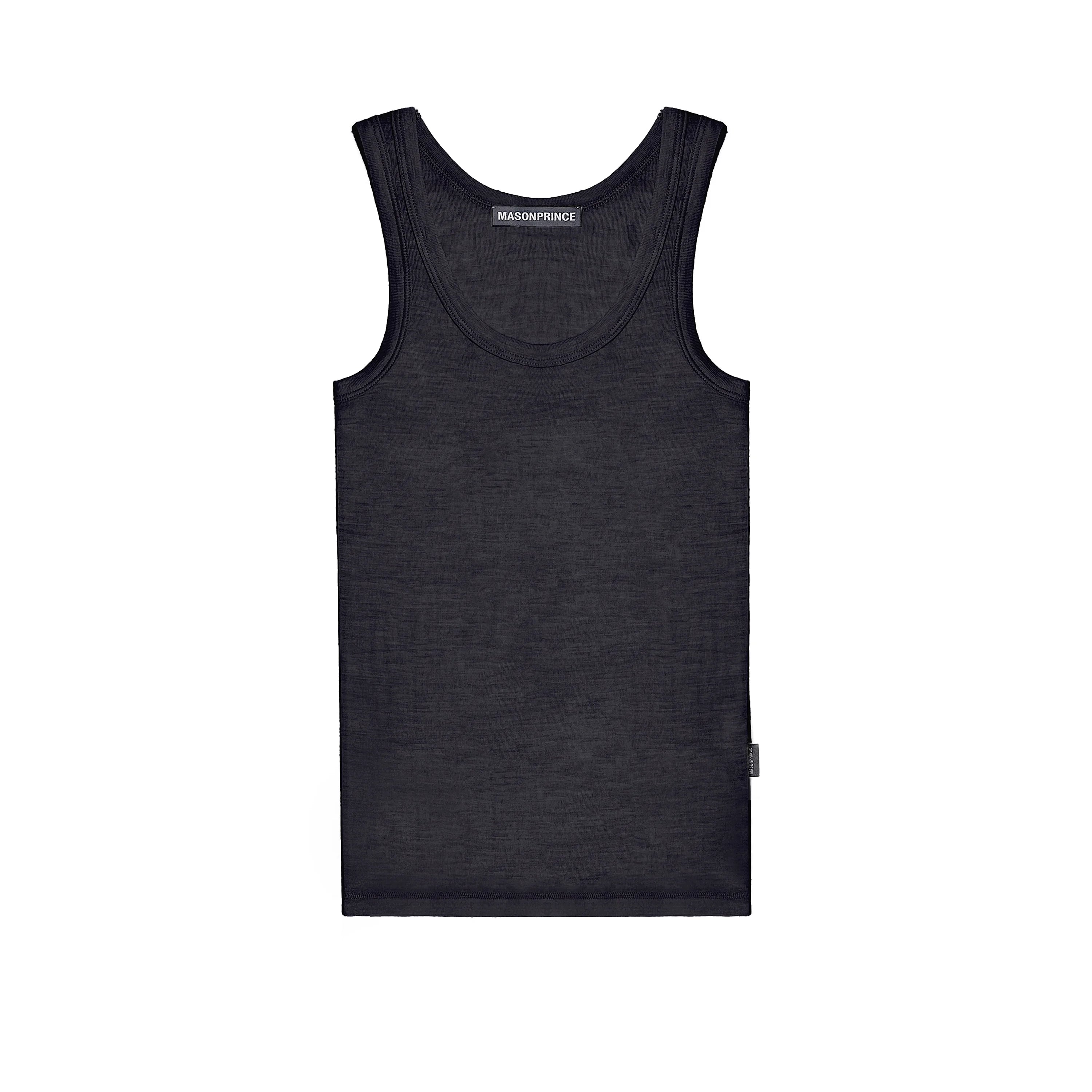 MASONPRINCE Men's Wool Stretch Base Layer Mock Neck T-Shirt