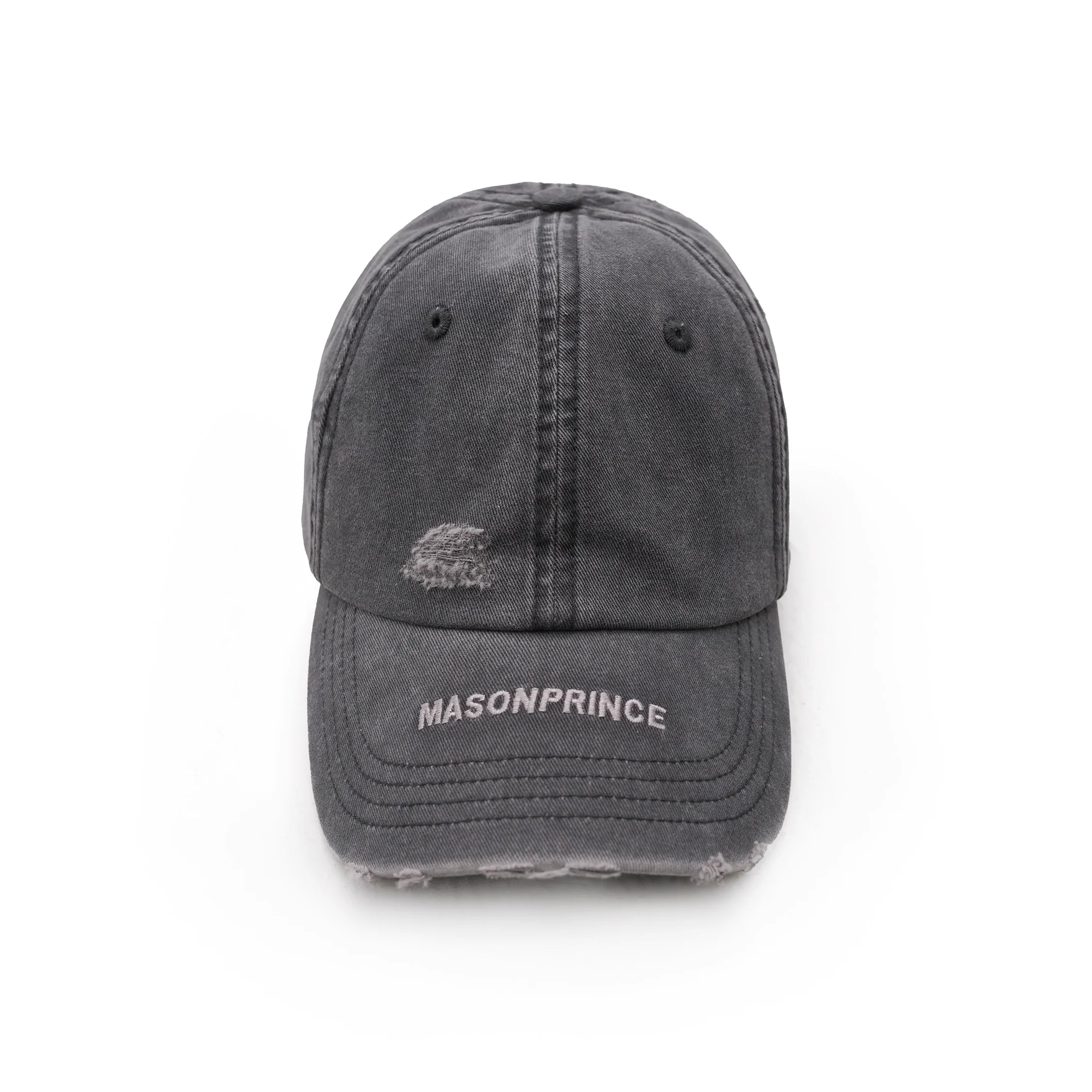 MASONPRINCE Vintage Washed Distressed Denim Baseball Cap