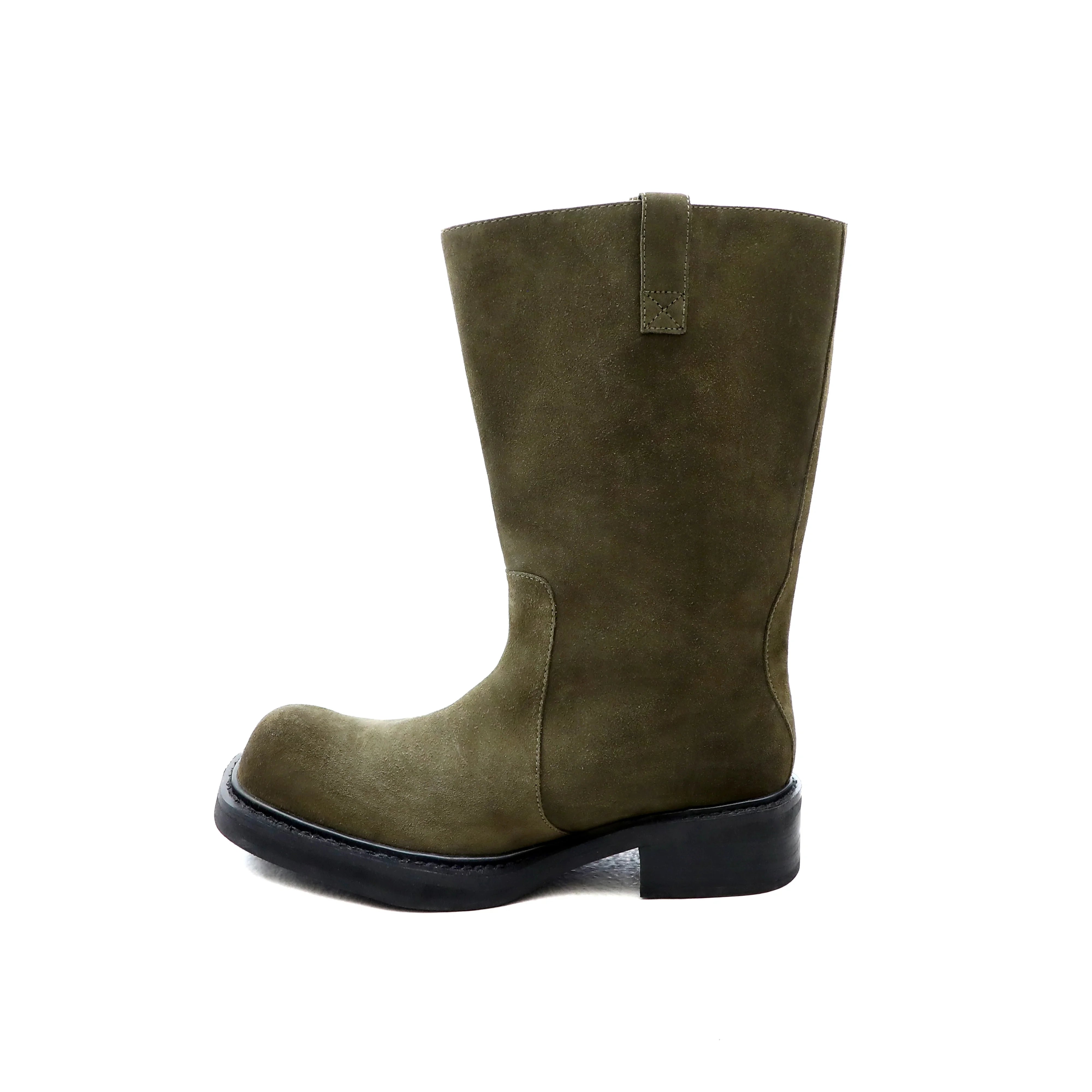 MASONPRINCE Classic Military-Inspired Wide-Leg Boots