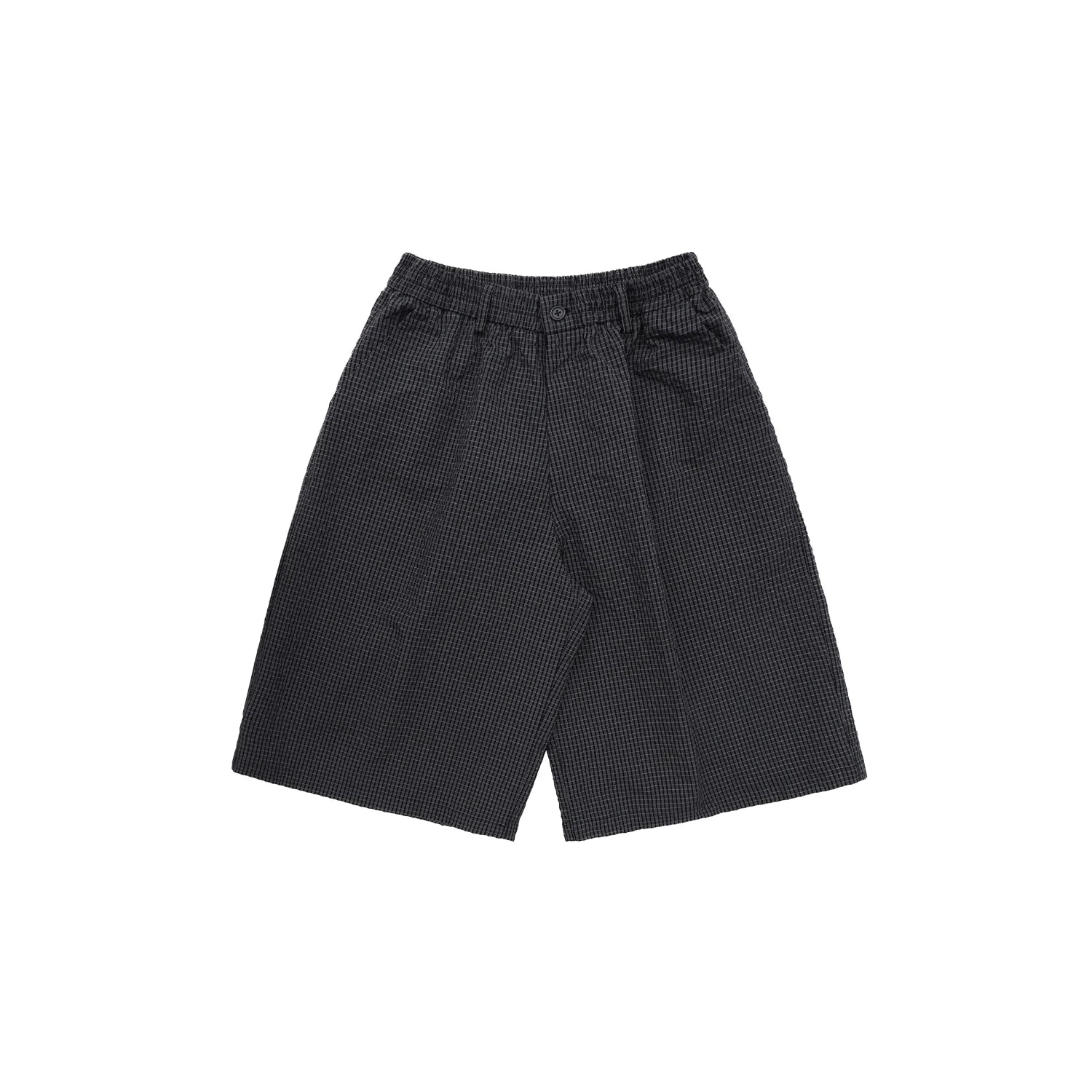 MASONPRINCE Black and White Plaid Wide-Leg Casual Pants