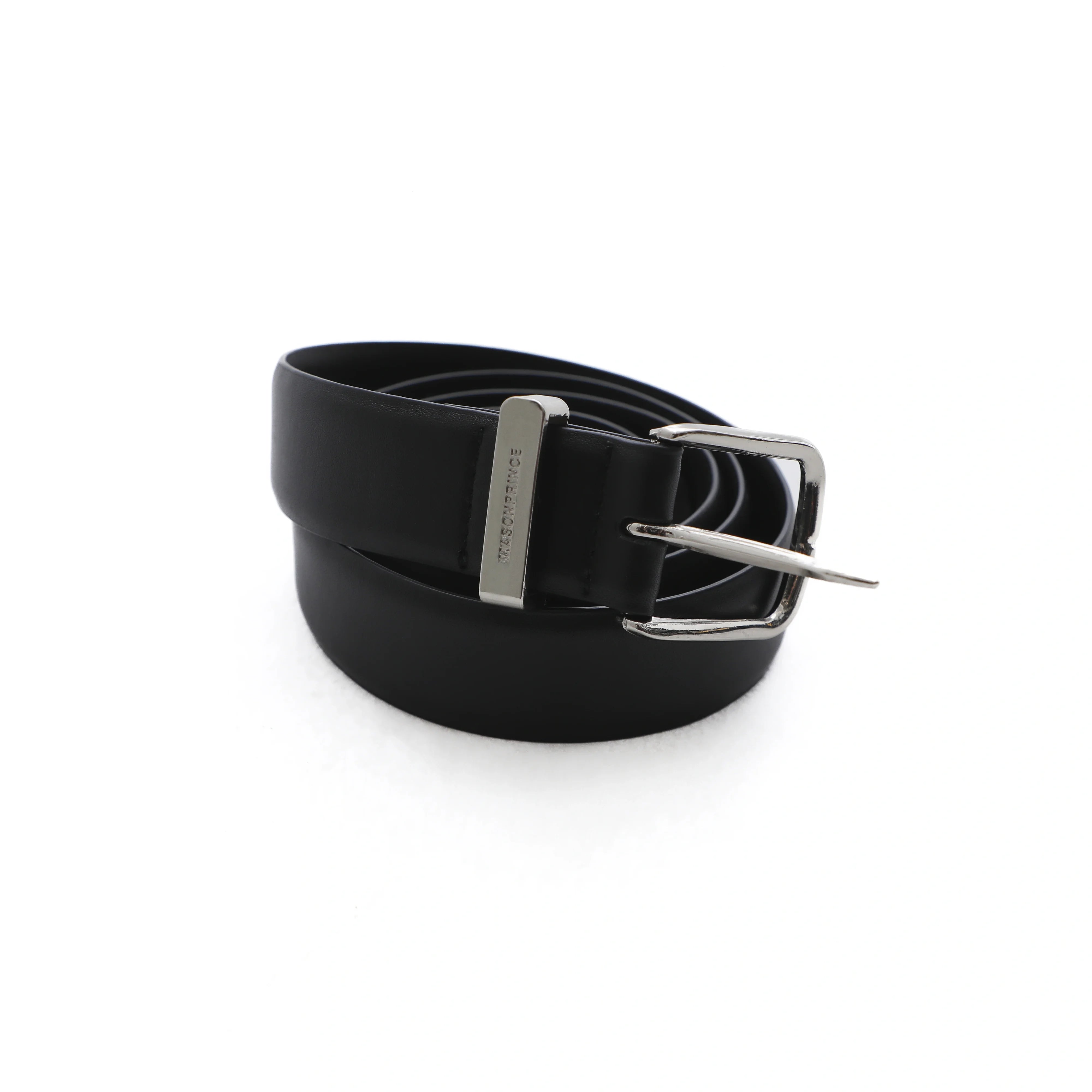 MASONPRINCE Men's Cowhide Leather Belt with Metal Buckle