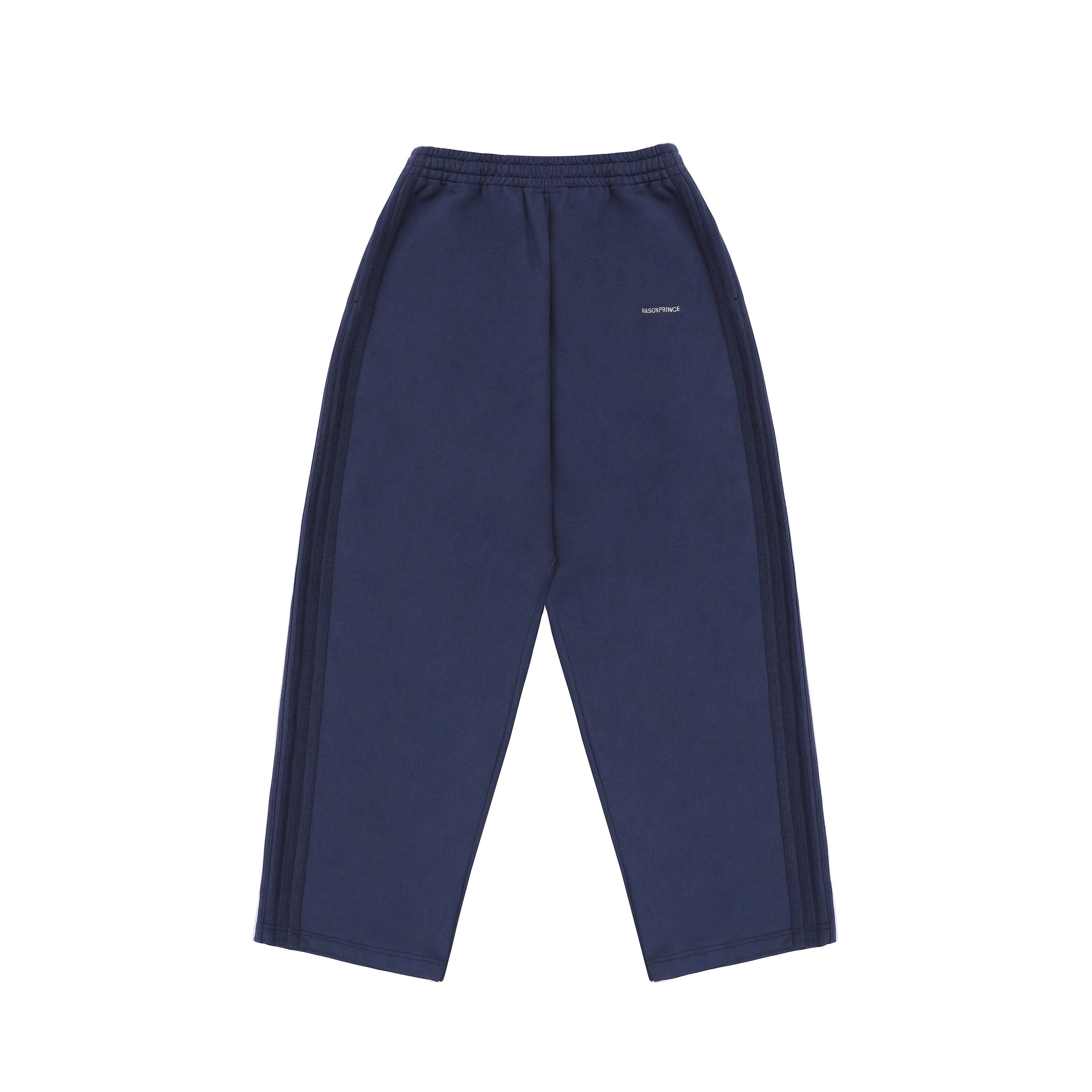 MASONPRINCE Autumn Cotton-Feel Ribbed Zip Jacket and Wide-Leg Pants Set