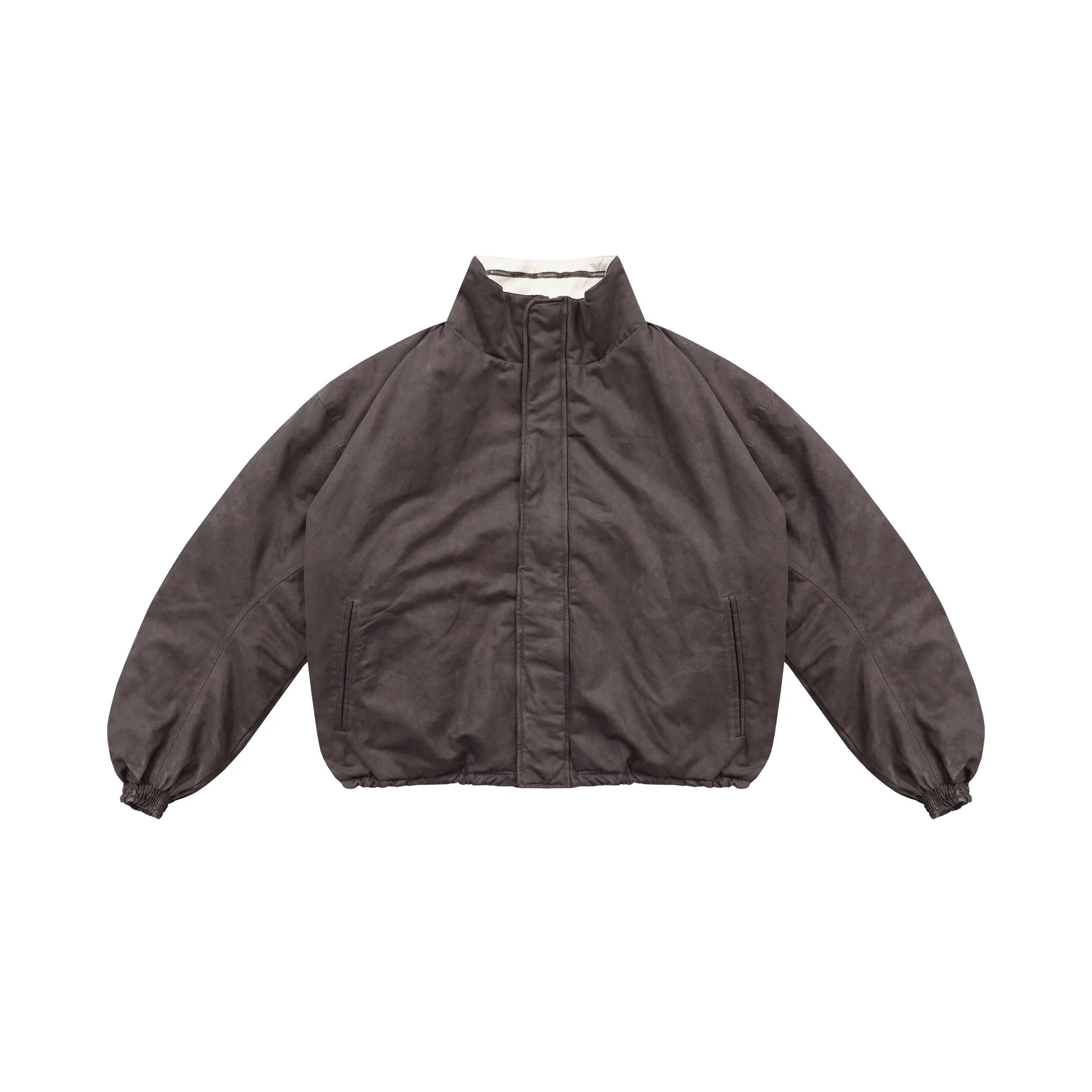 MASONPRINCE Women's Oversized Padded Jacket with 'Sky is the Limit' Embroidery