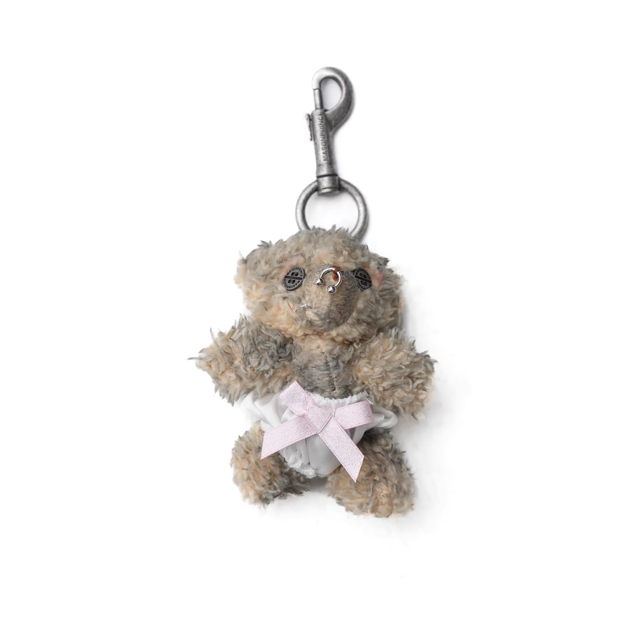 MASONPRINCE Vintage Punk Bear Keychain Pendant - Commemorative Edition