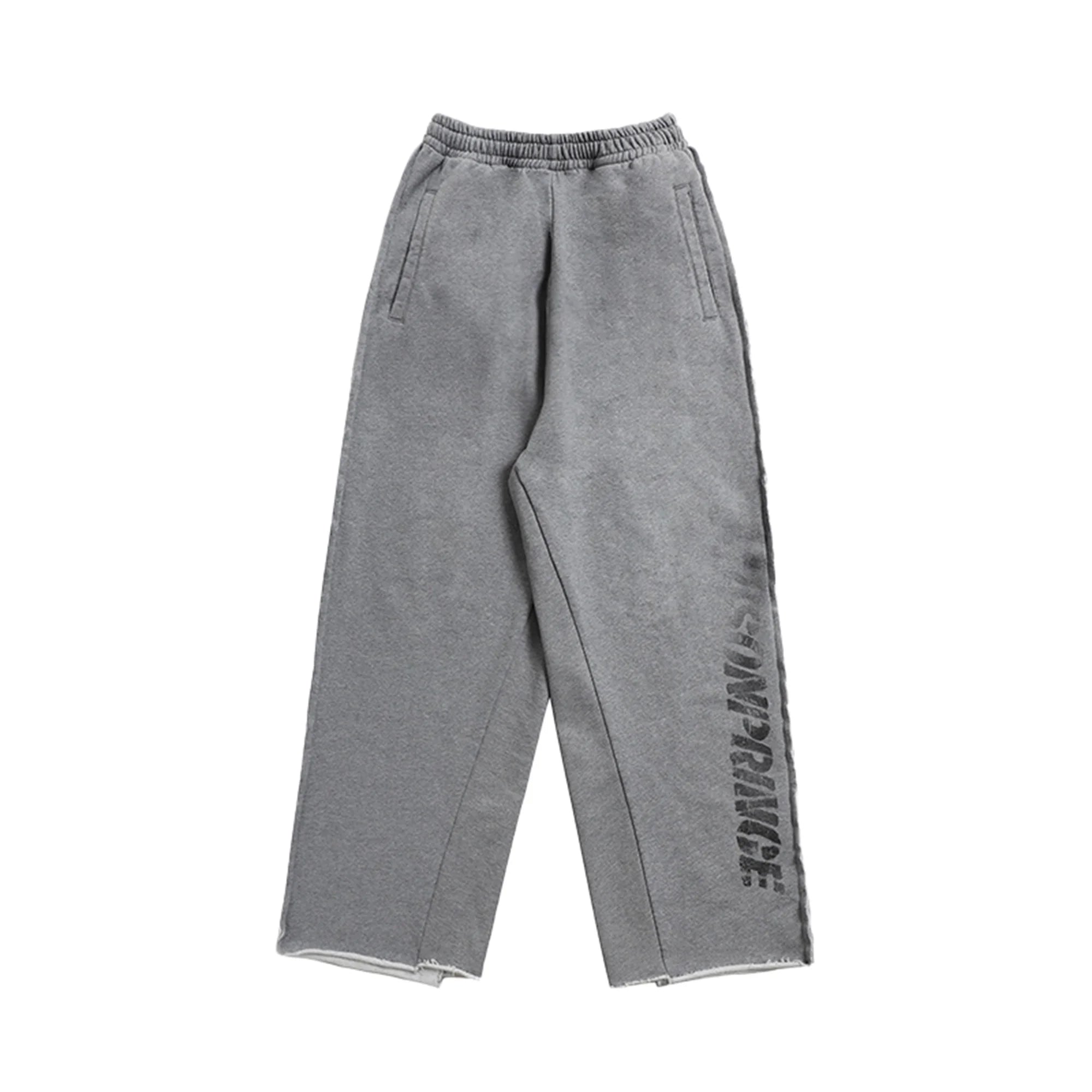 MASONPRINCE Handmade Washed Black Graffiti Print Heavyweight Sweatpants