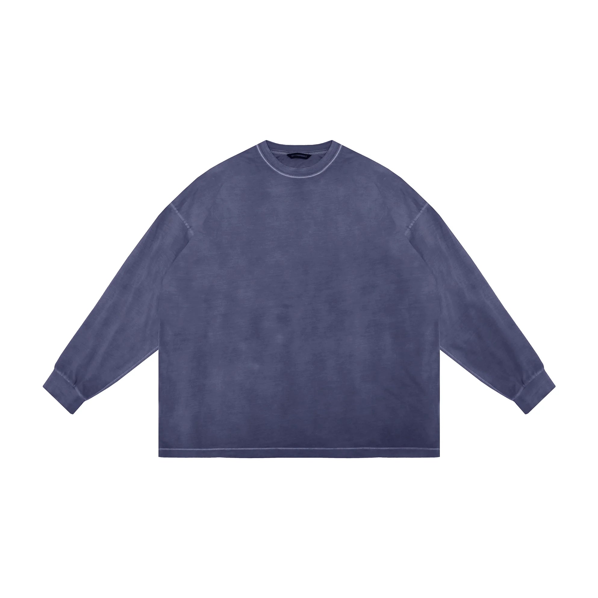MASONPRINCE Unisex Oversized Faded Cotton Printed Long Sleeve T-Shirt