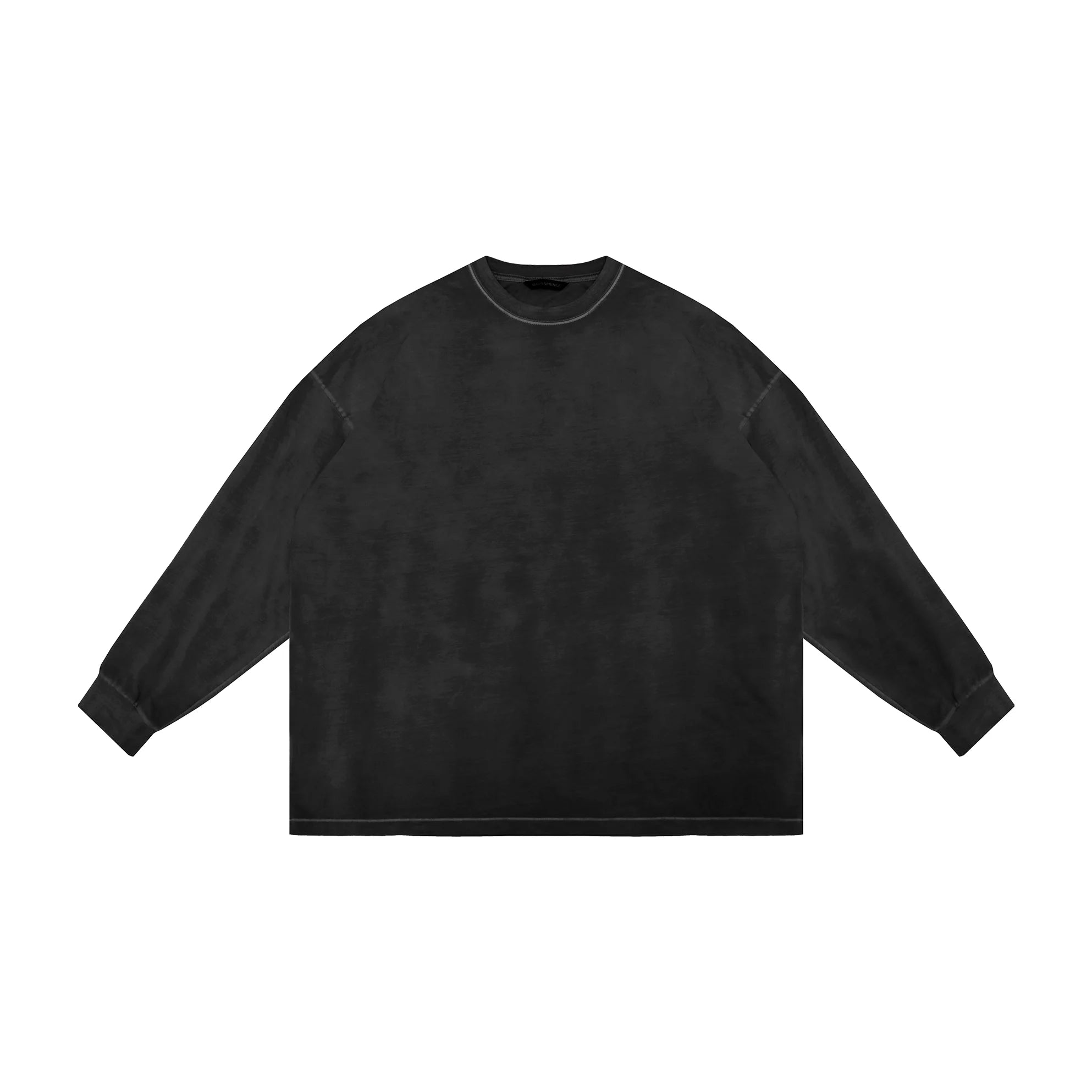 MASONPRINCE Unisex Oversized Faded Cotton Printed Long Sleeve T-Shirt