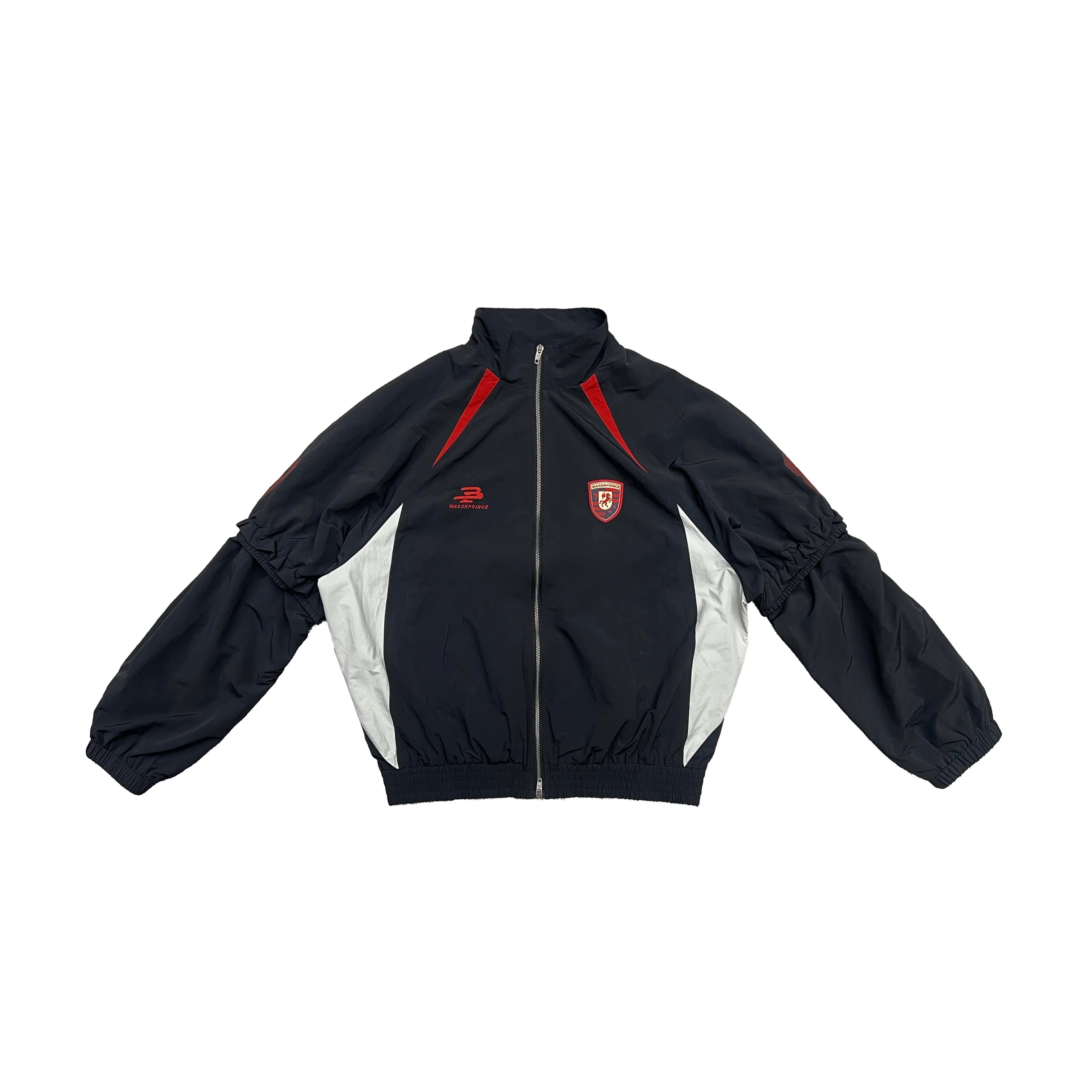 MASONPRINCE Bomber-Style Coach Jacket with Detachable Sleeves