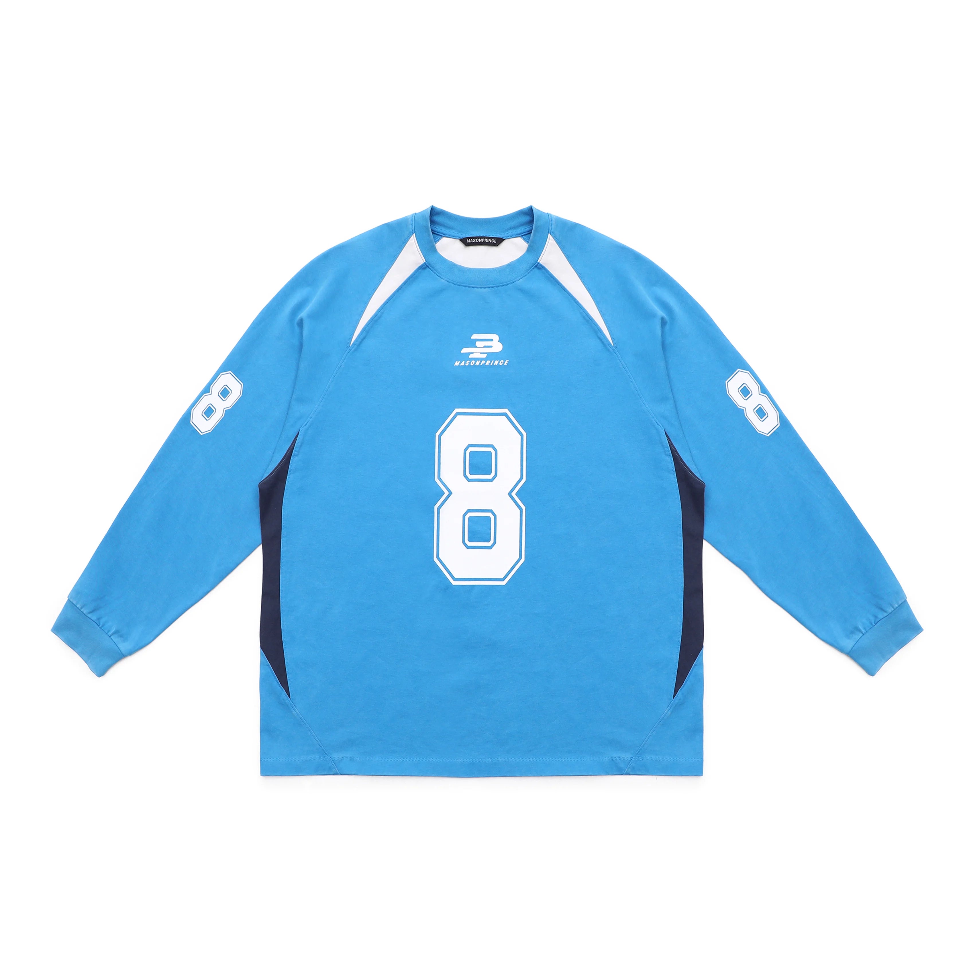 MASONPRINCE Oversized Jersey T-Shirt with Number 8 Print