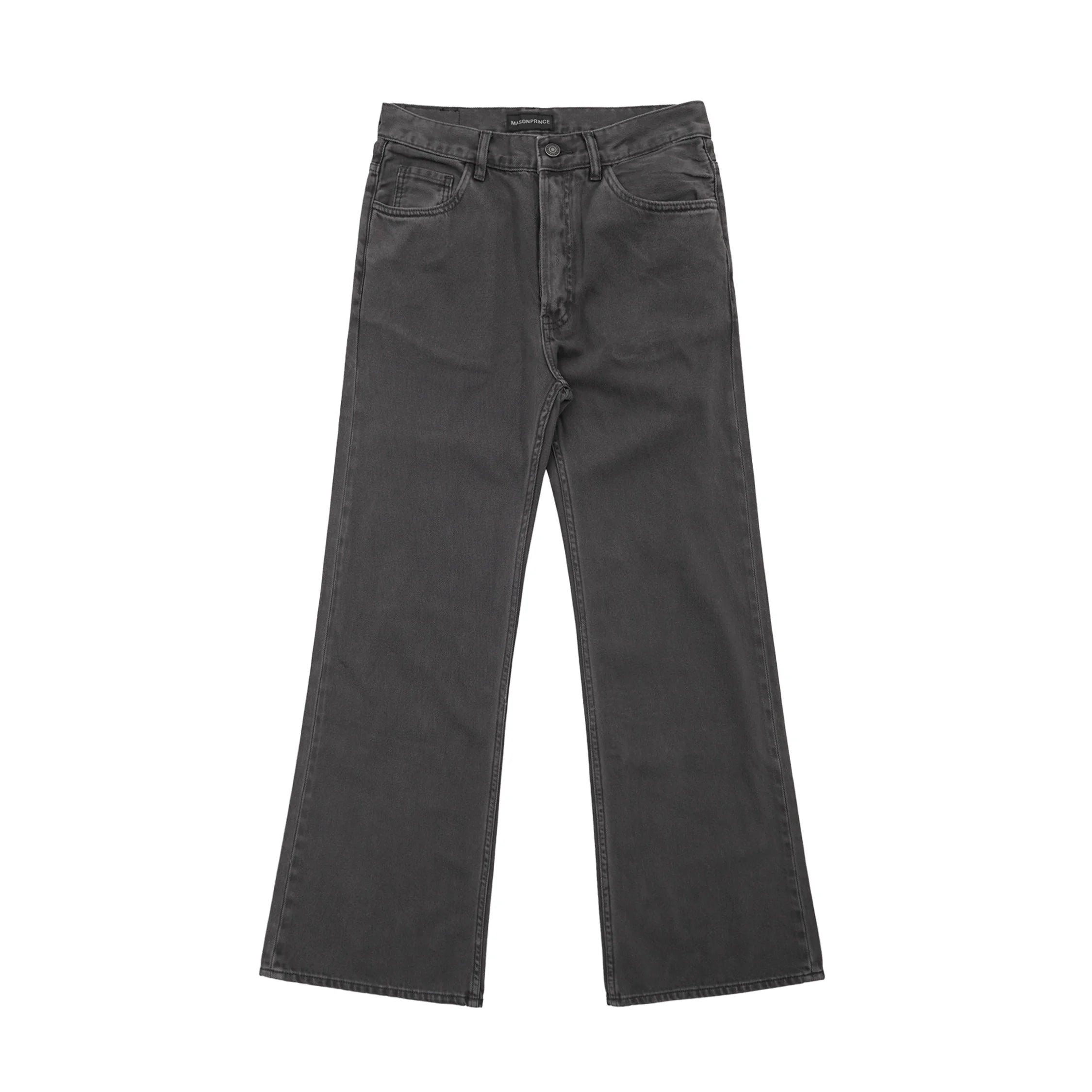 MASONPRINCE Gray Eco-Washed Flared Jeans