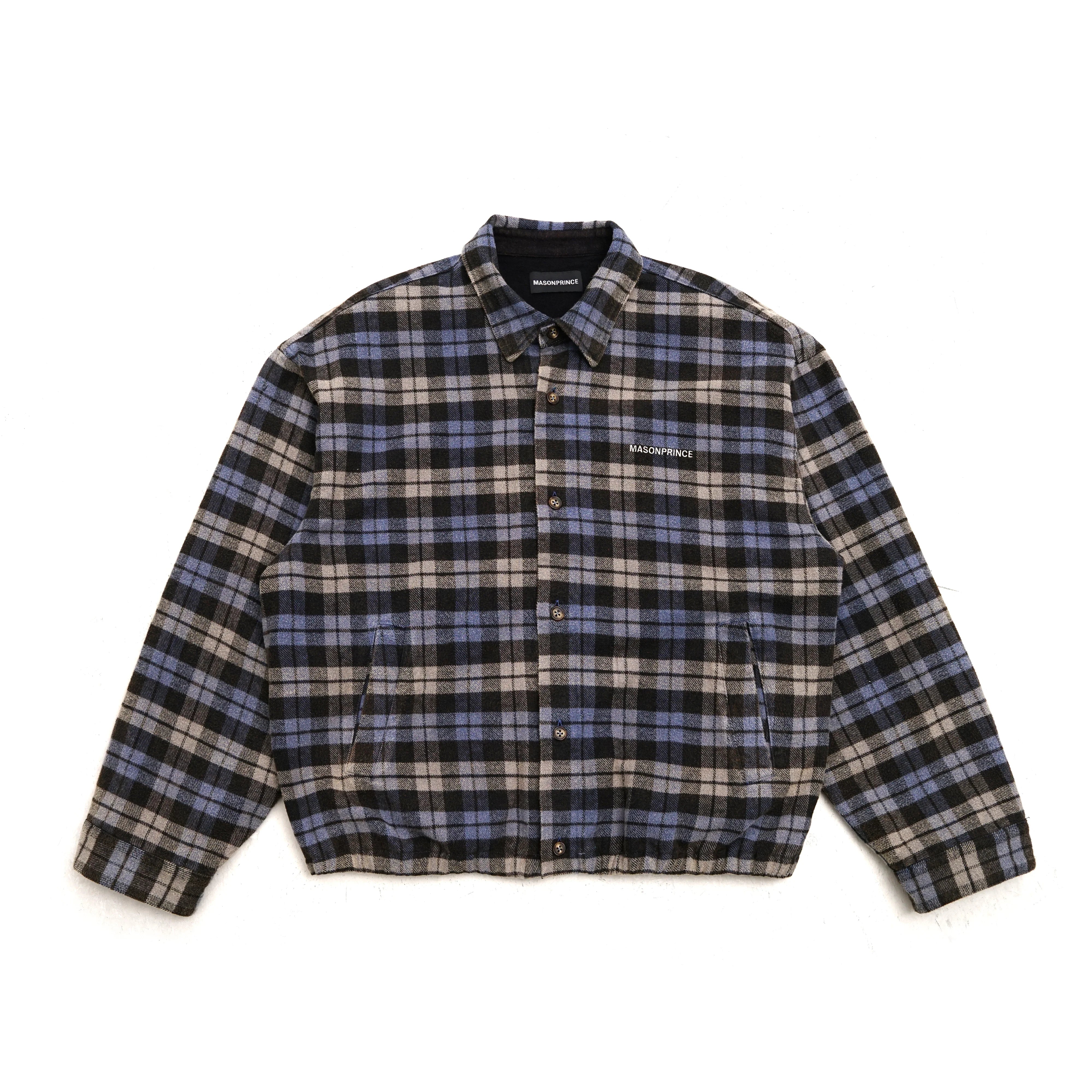 MASONPRINCE Men's Plaid Brushed Flannel Jacket
