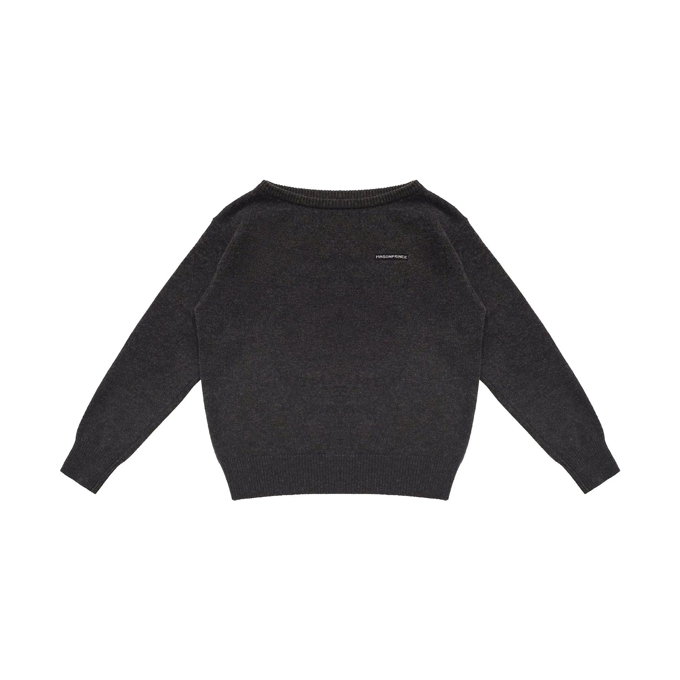 MASONPRINCE Women's Wool Knit Off-Shoulder and Short-Sleeve Set