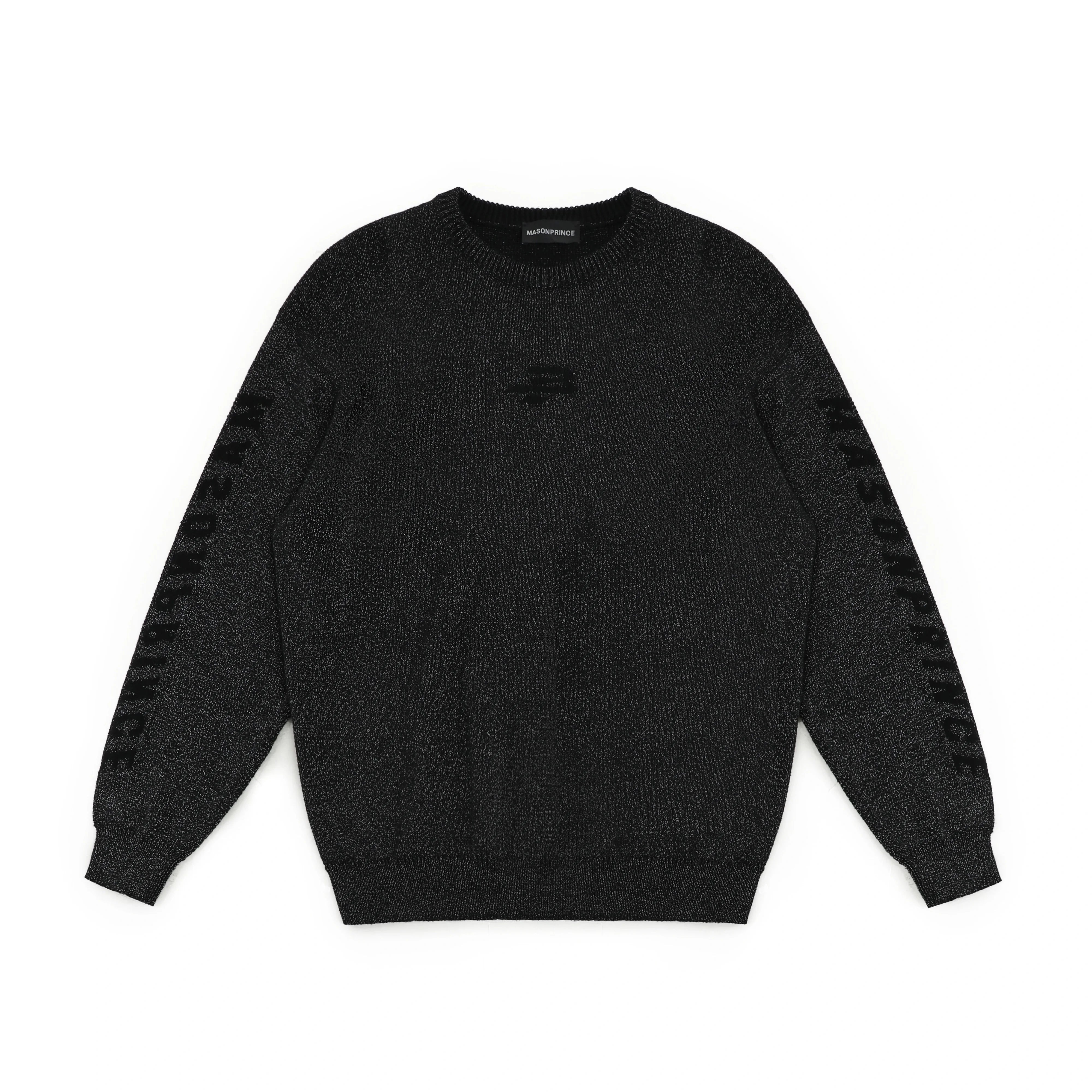 MASONPRINCE Reflective Knit Hoodie and Pants Set with Face Mask