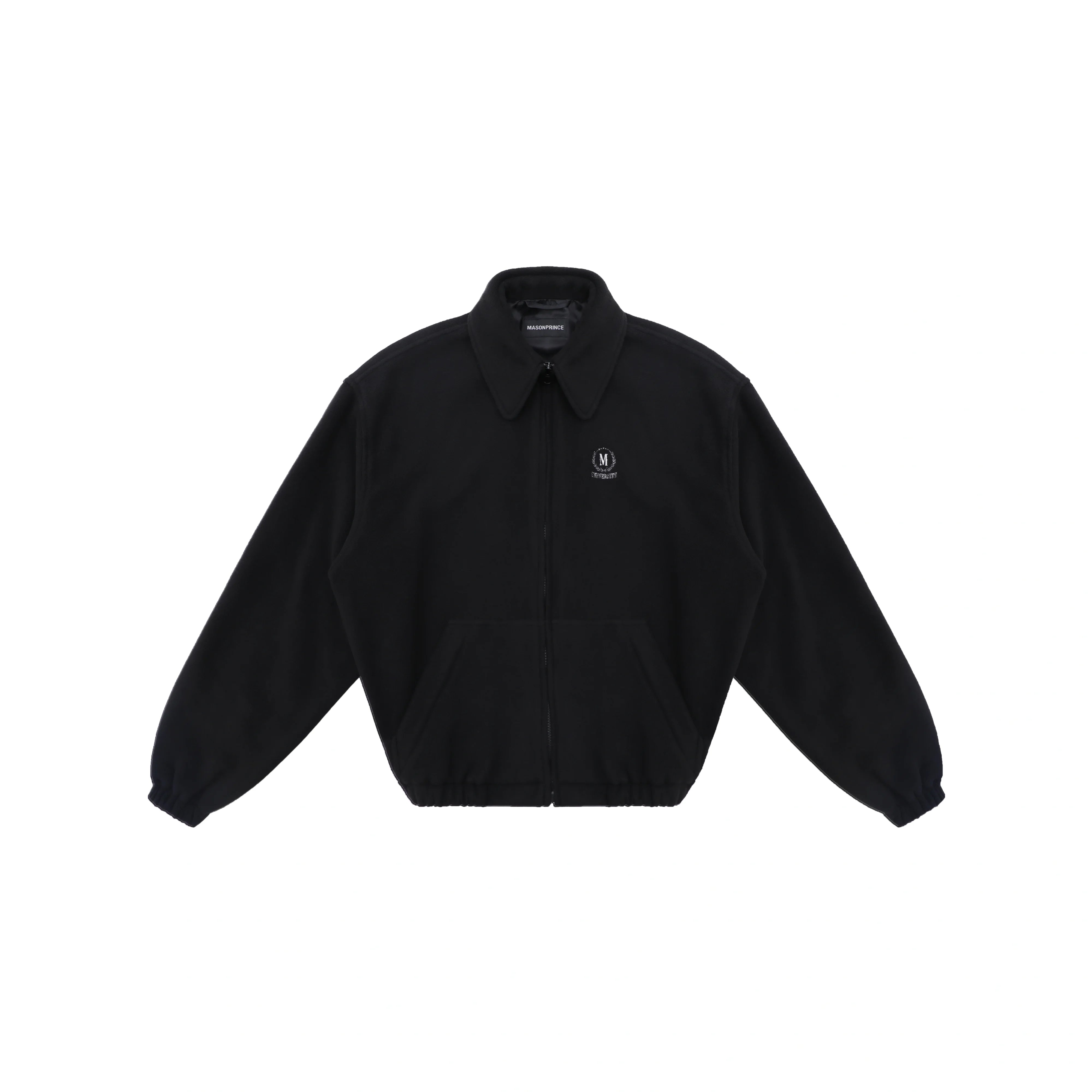 MASONPRINCE Oversized Fleece Jacket with Embroidered Logo