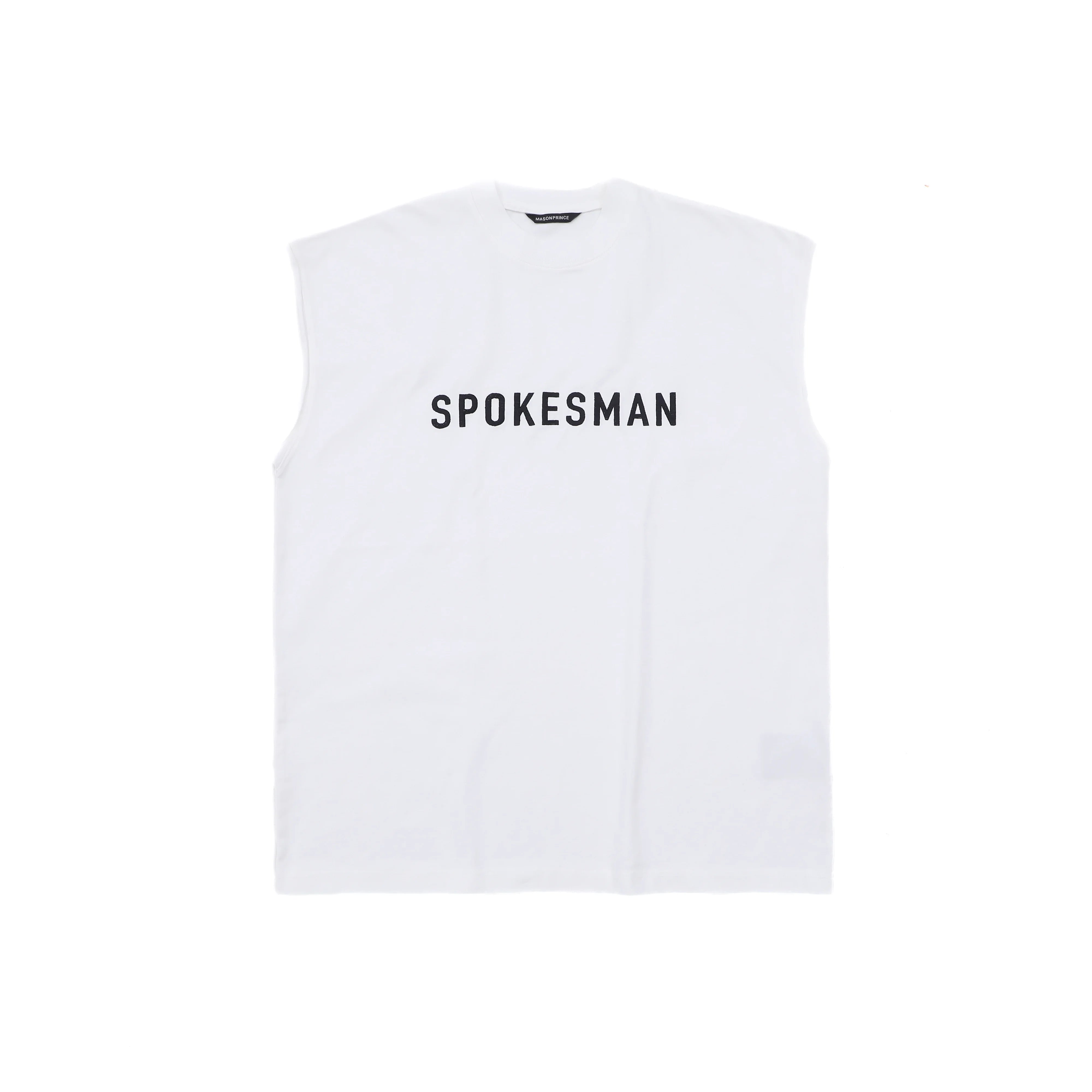MASONPRINCE Embroidered Sleeveless Streetwear Top