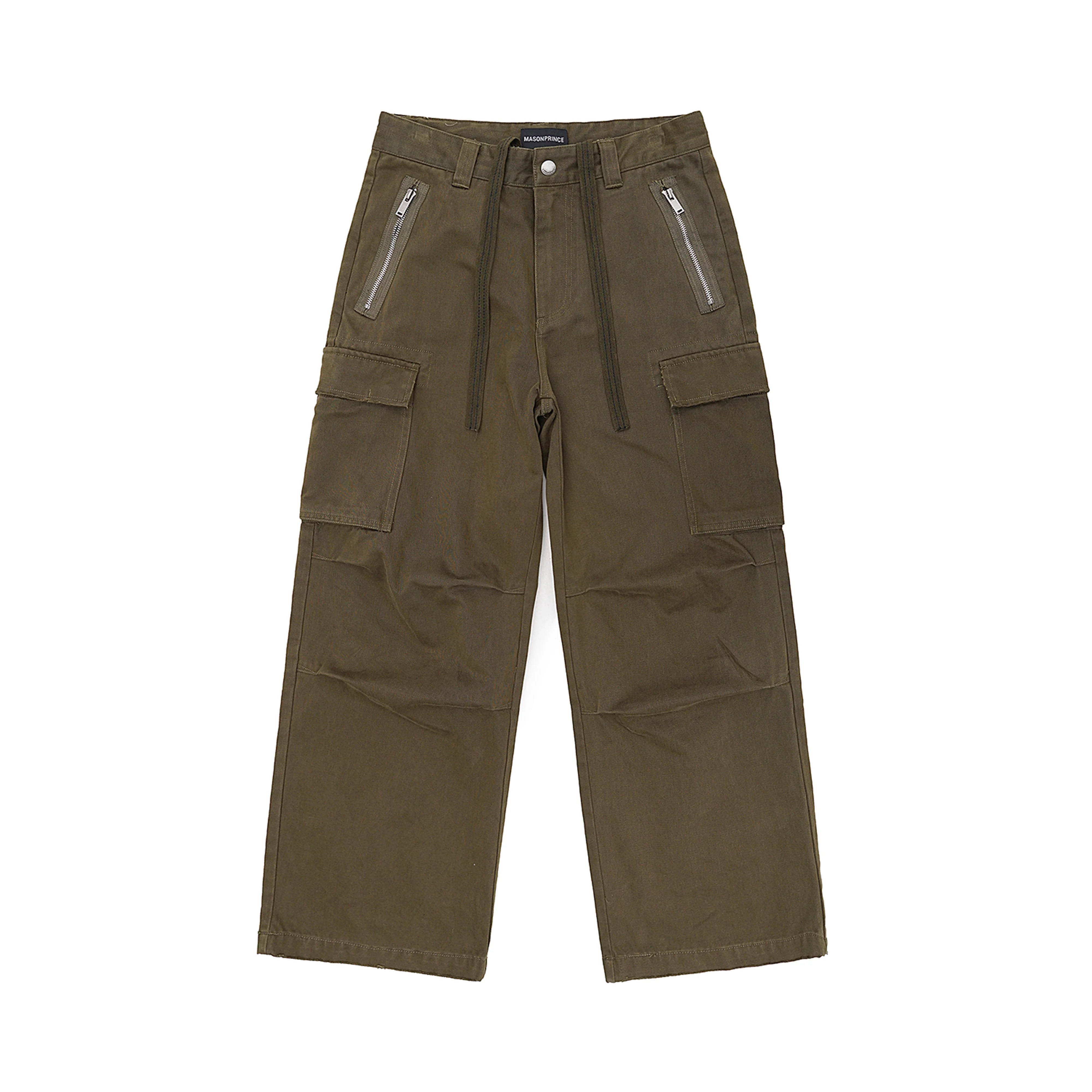 MASONPRINCE Faded Olive Green Military Cargo Pants