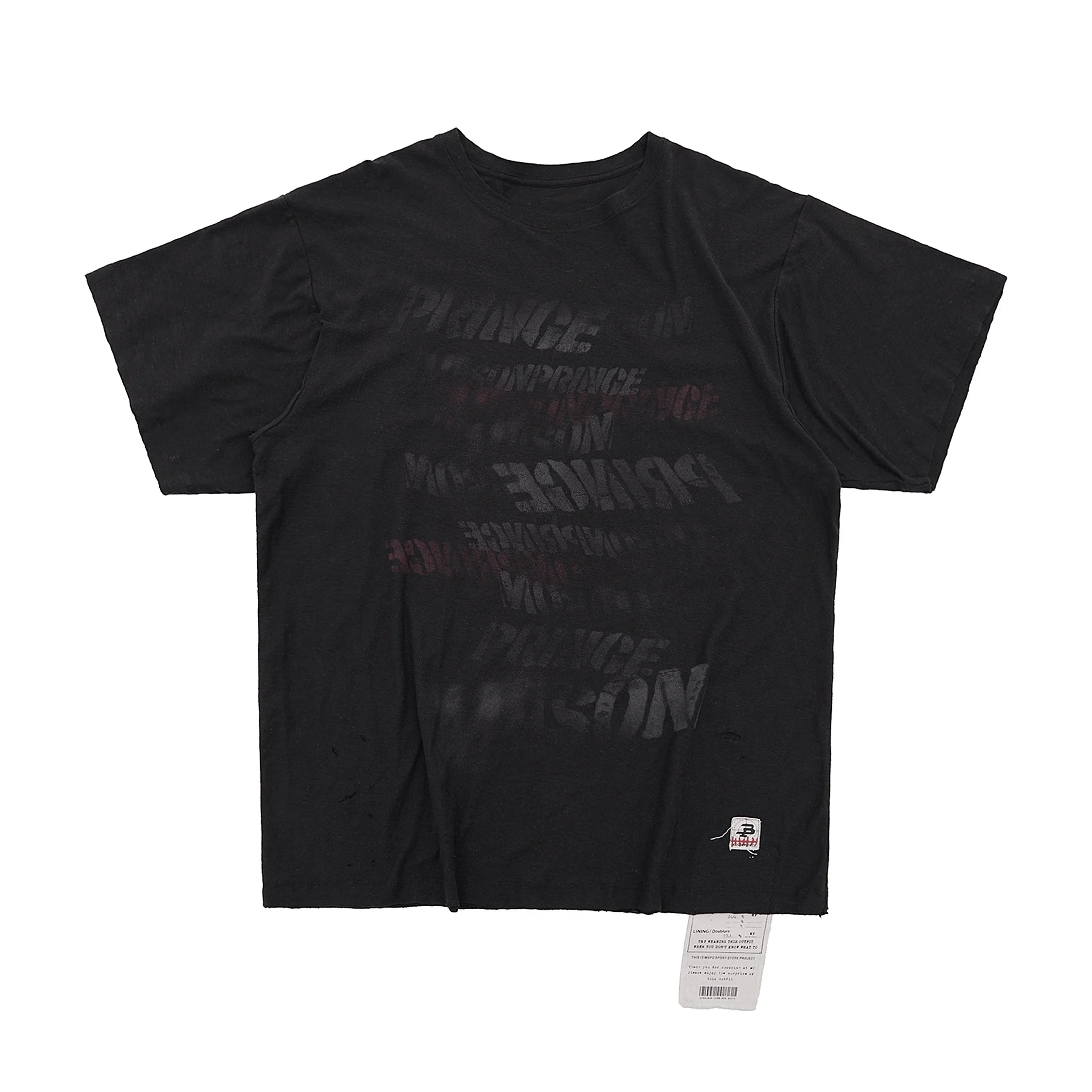 MASONPRINCE Graffiti Print Cotton-Linen Tank Top