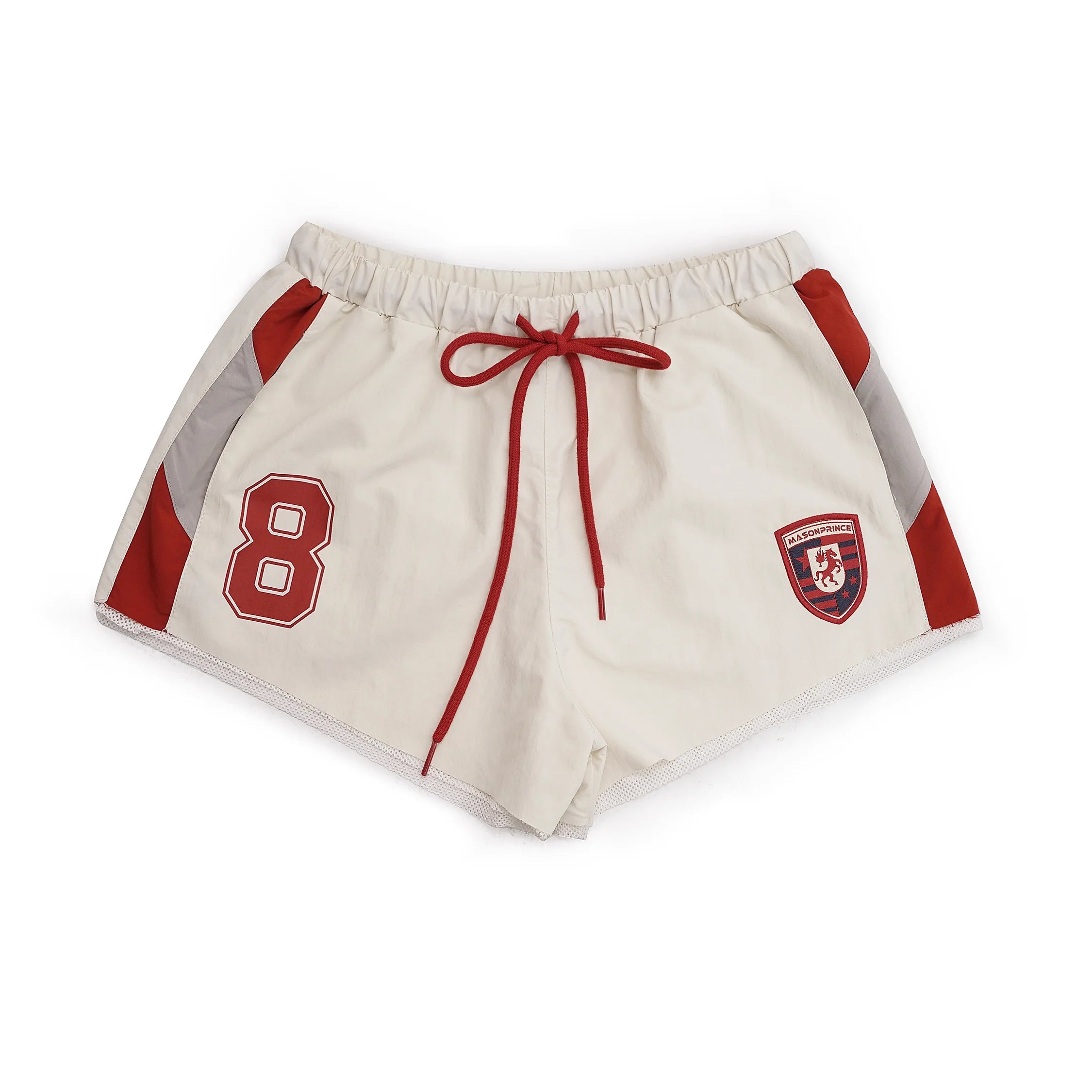 MASONPRINCE Women's Athletic Ultra-Shorts with Number 8 Badge