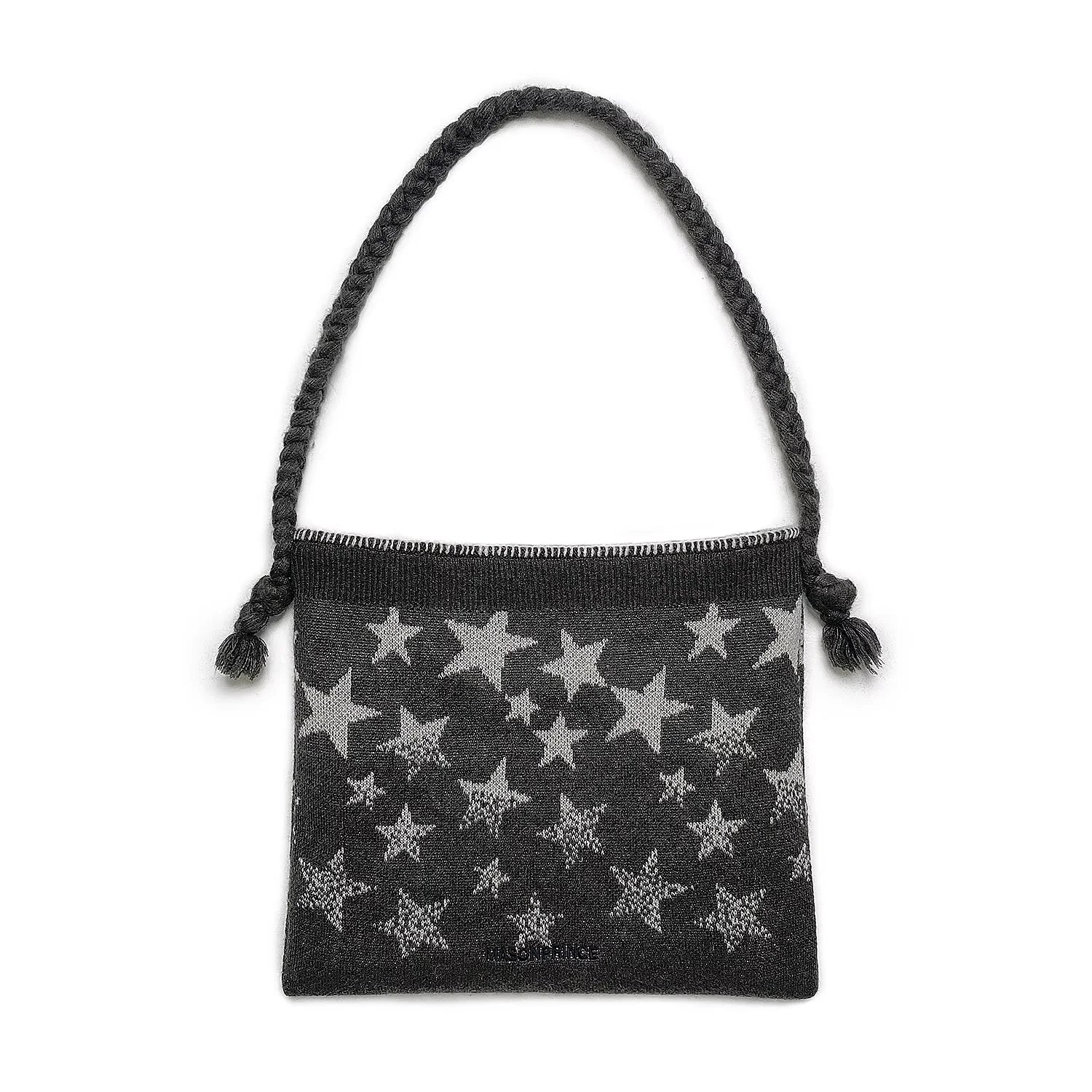 MASONPRINCE Star Knit Mohair Beanie and Crossbody Bag Set