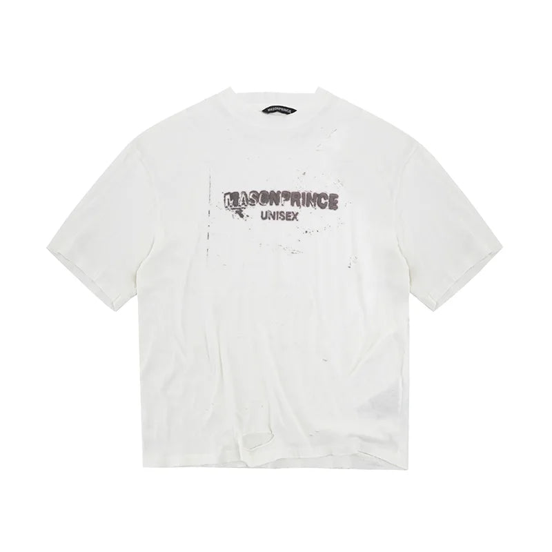 MASONPRINCE Oversized Distressed Unisex T-Shirt