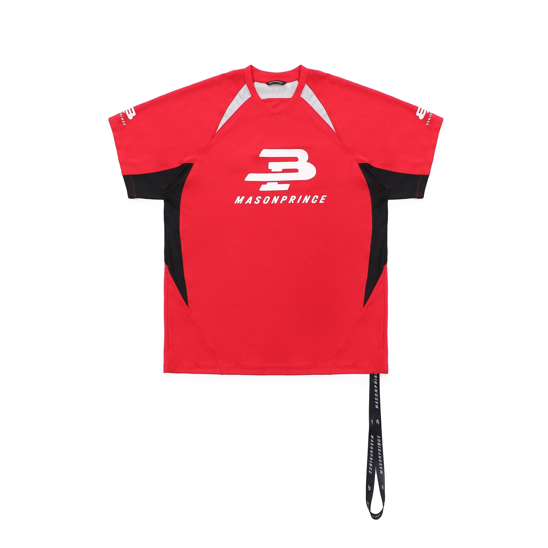 MASONPRINCE Men's Quick-Dry Colorblock V-Neck Sports Tee