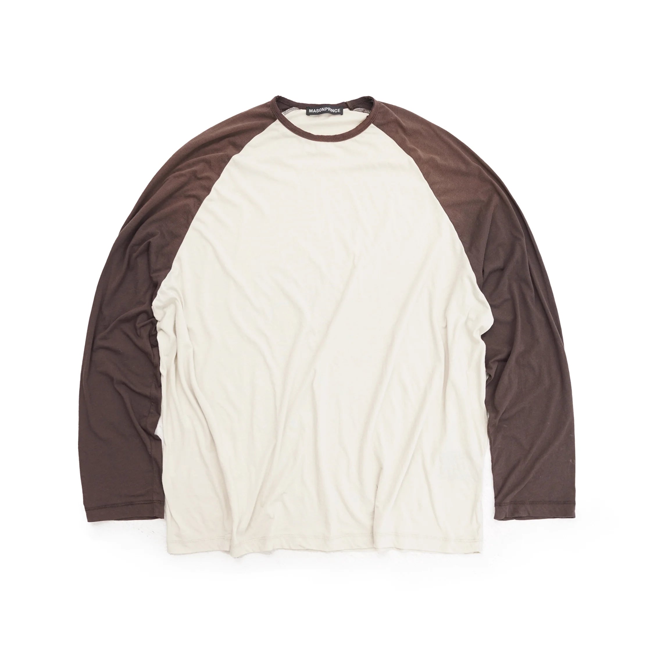 MASONPRINCE Men's Gradient Raglan Long Sleeve Cotton T-Shirt