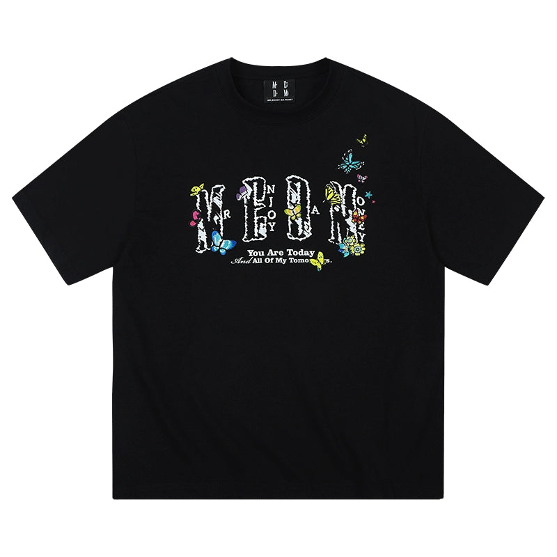 MEDM x NEWMASUS Butterfly Garden Casual T-Shirt