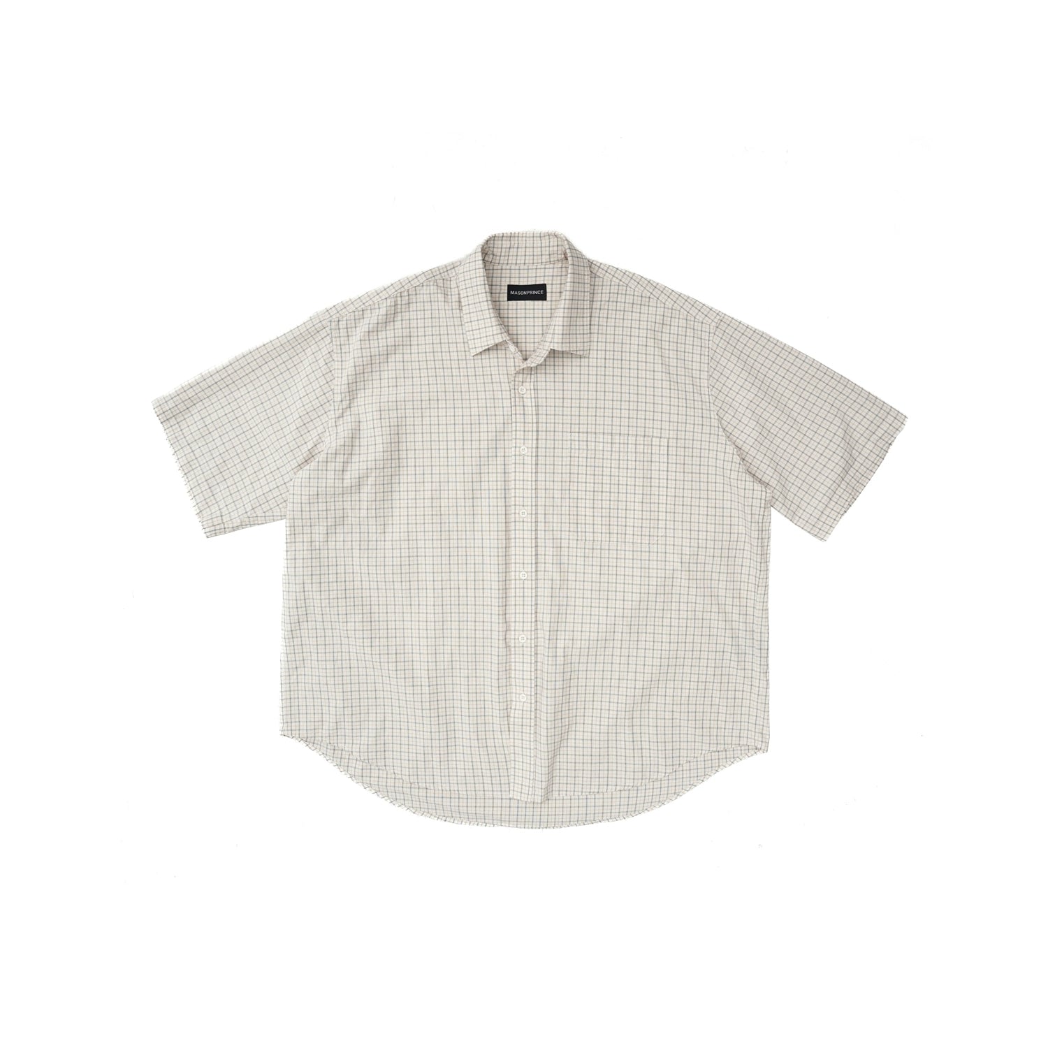 Mason Prince Casual Checkered Short Sleeve Shirt