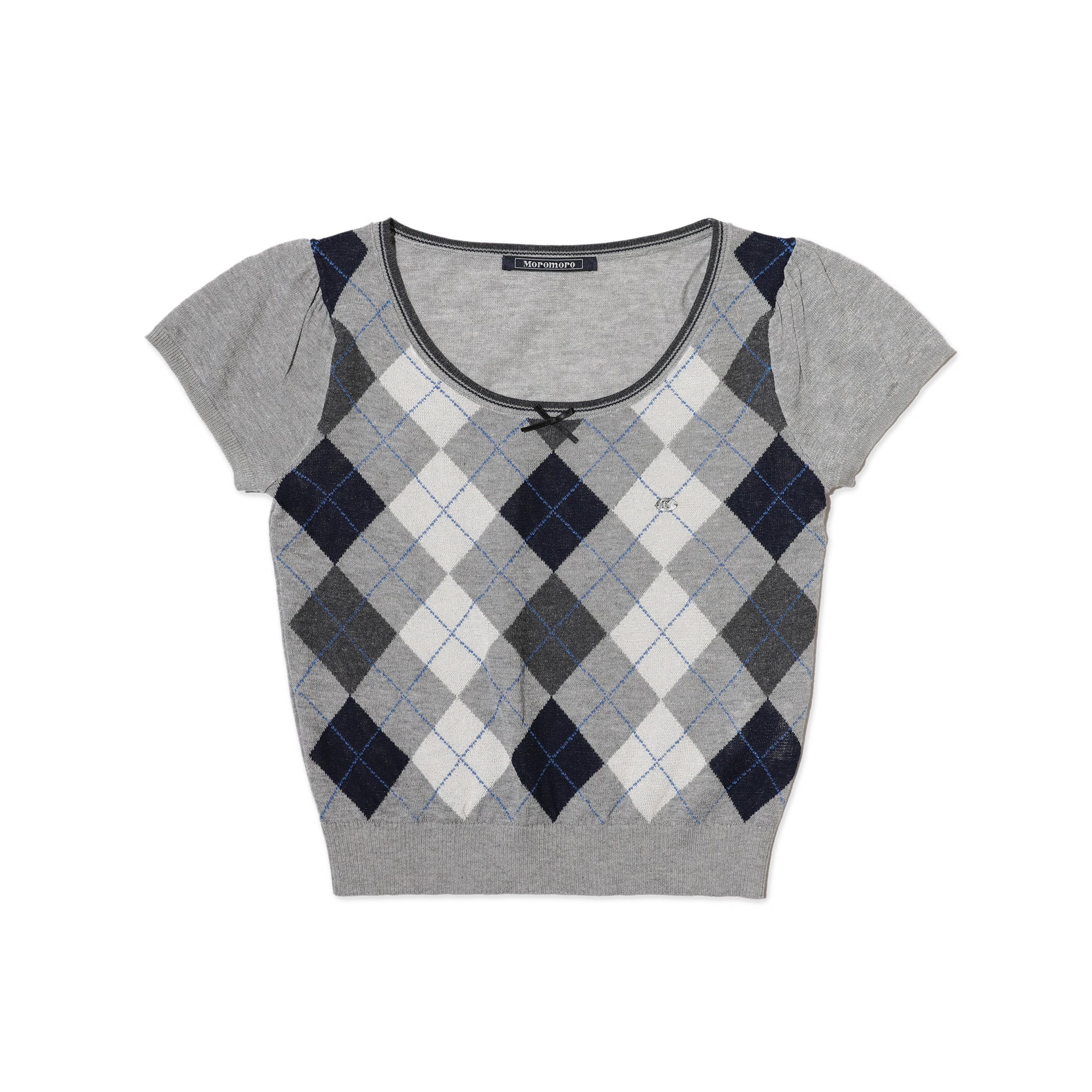 MoroMoro Color Block Short Sleeve Knit Top for Women