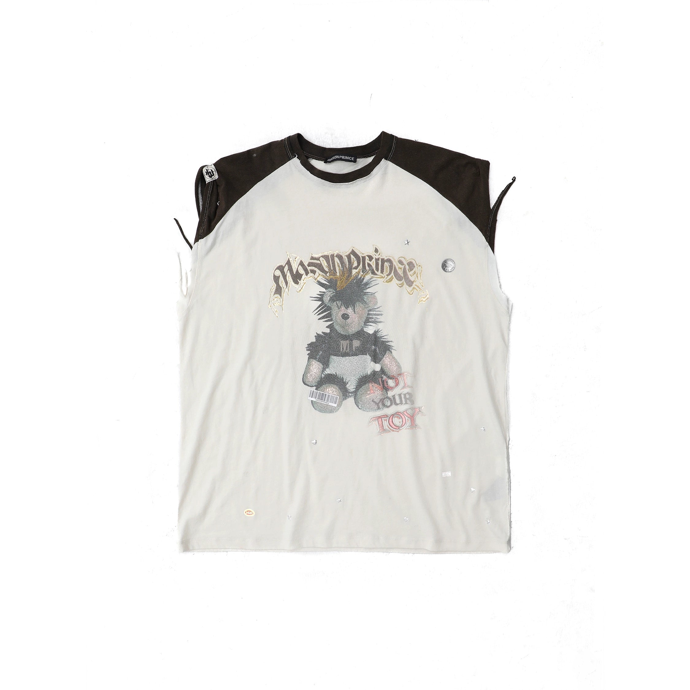 Mason Prince Flash Diamond Punk Bear Vest & T-Shirt