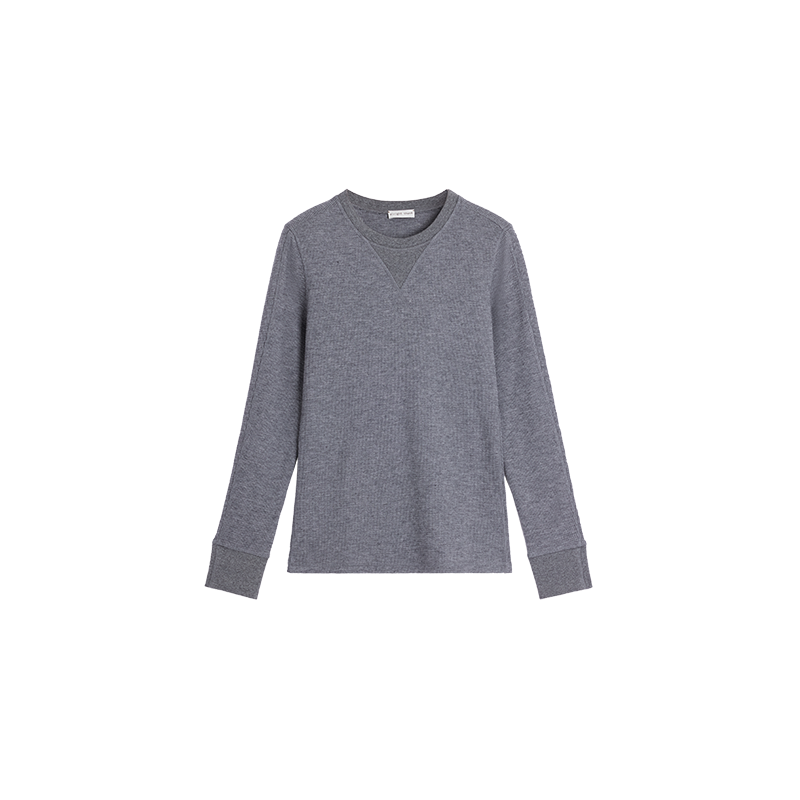 Alright then Casual Long Sleeve T-Shirt in Sheep Wool Blend