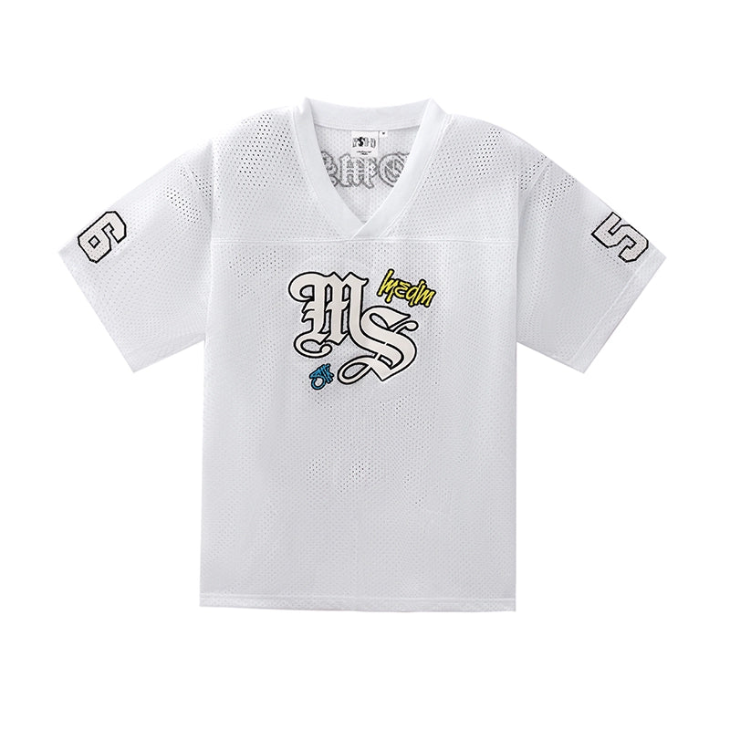 MEDM Summer Mesh Jersey V-Neck Tops for Men and Women