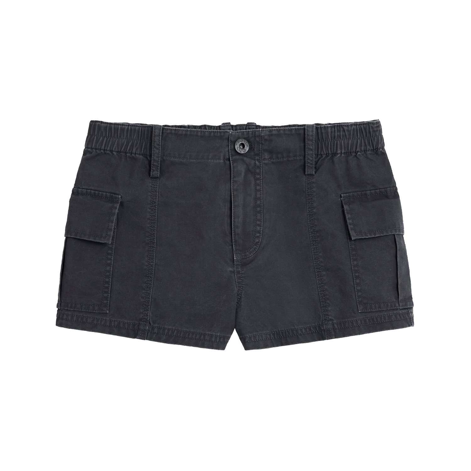 Alright Then Retro Cotton Hot Pants - Faded Wash