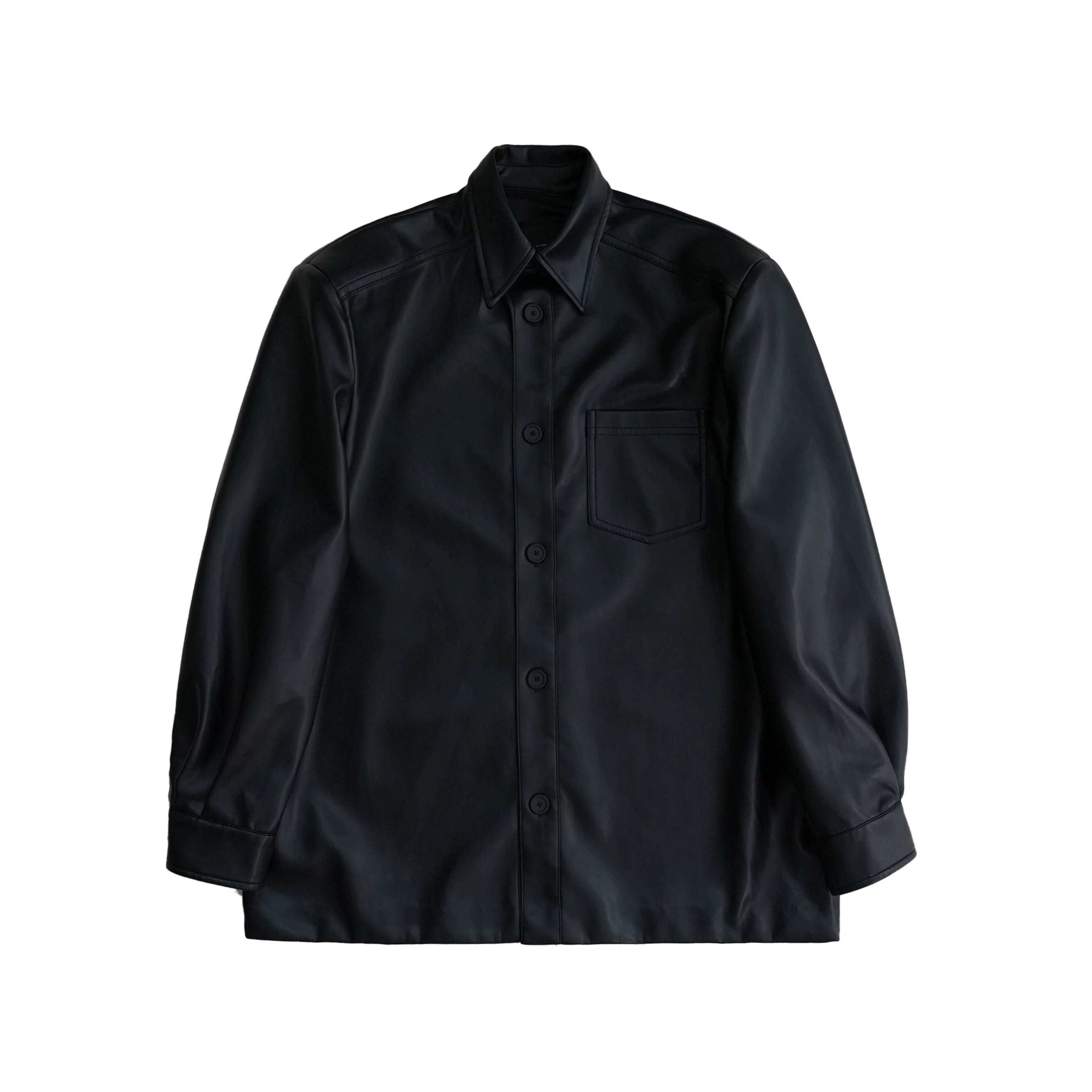 Mason Prince Classic Black Leather 4-Piece Suit Set
