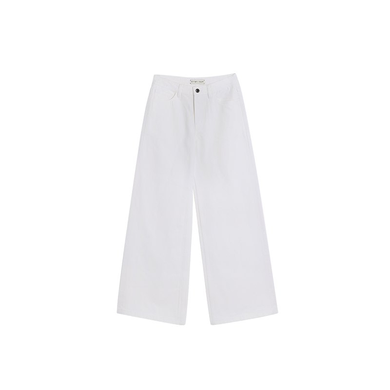 Alright Then Classic Red Mid Rise Denim Trousers