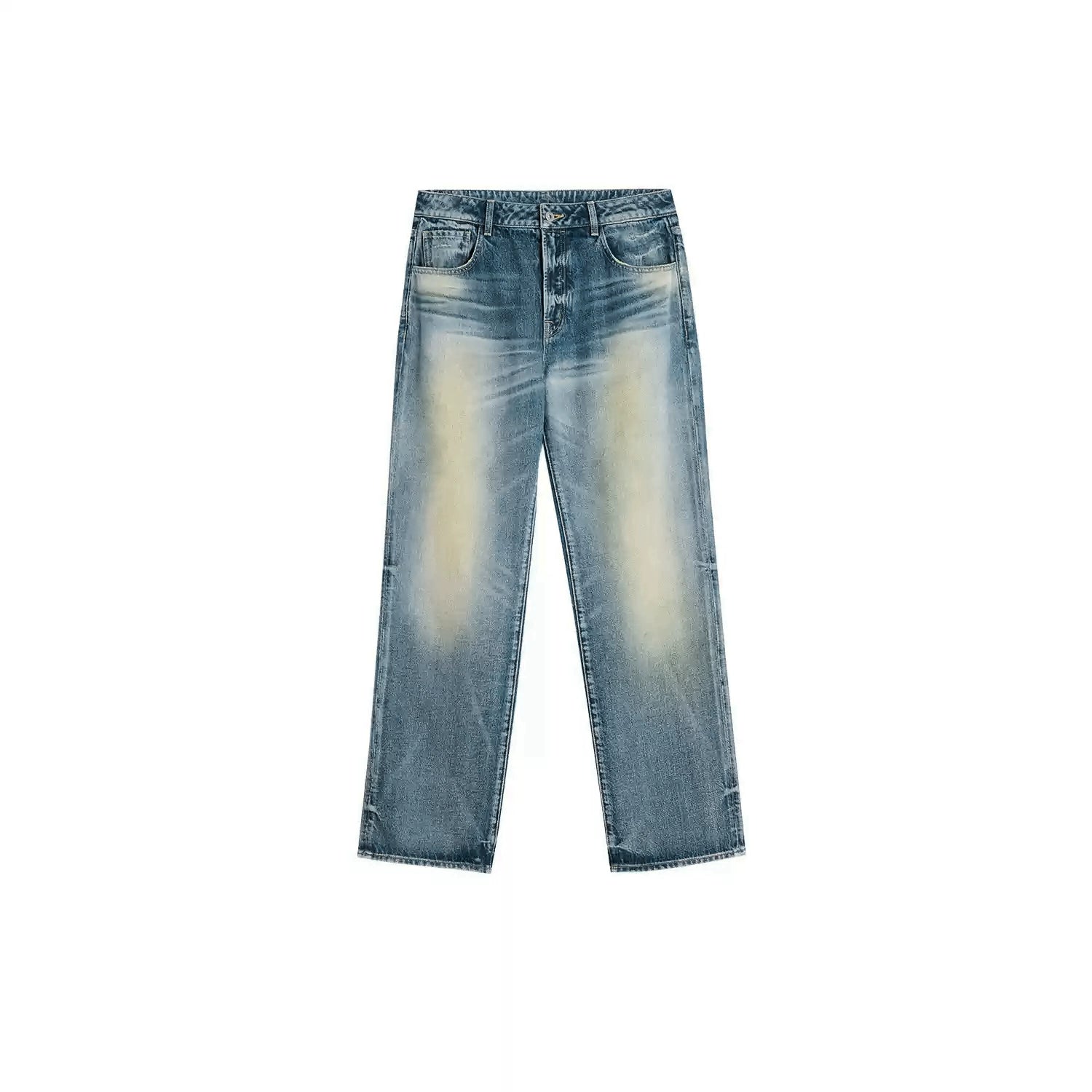 Alright then Vintage Washed Low Rise Tapered Denim Trousers