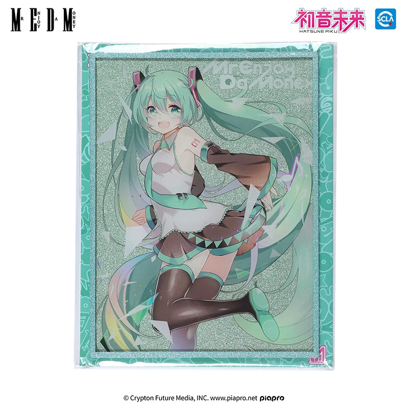 MEDM MEDMx Hatsune Miku color paper 2025 on the new co-branded models cartoon niche premium collection peripheral laser card