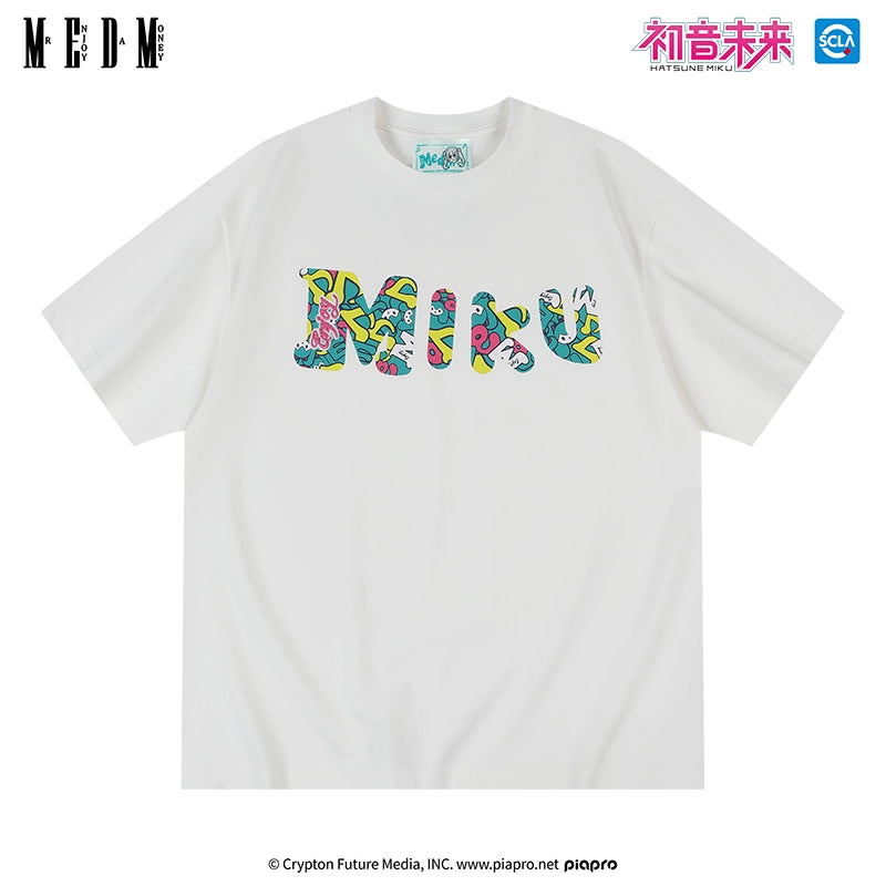 MEDM Men's Summer Casual Miku Graphic T-Shirt