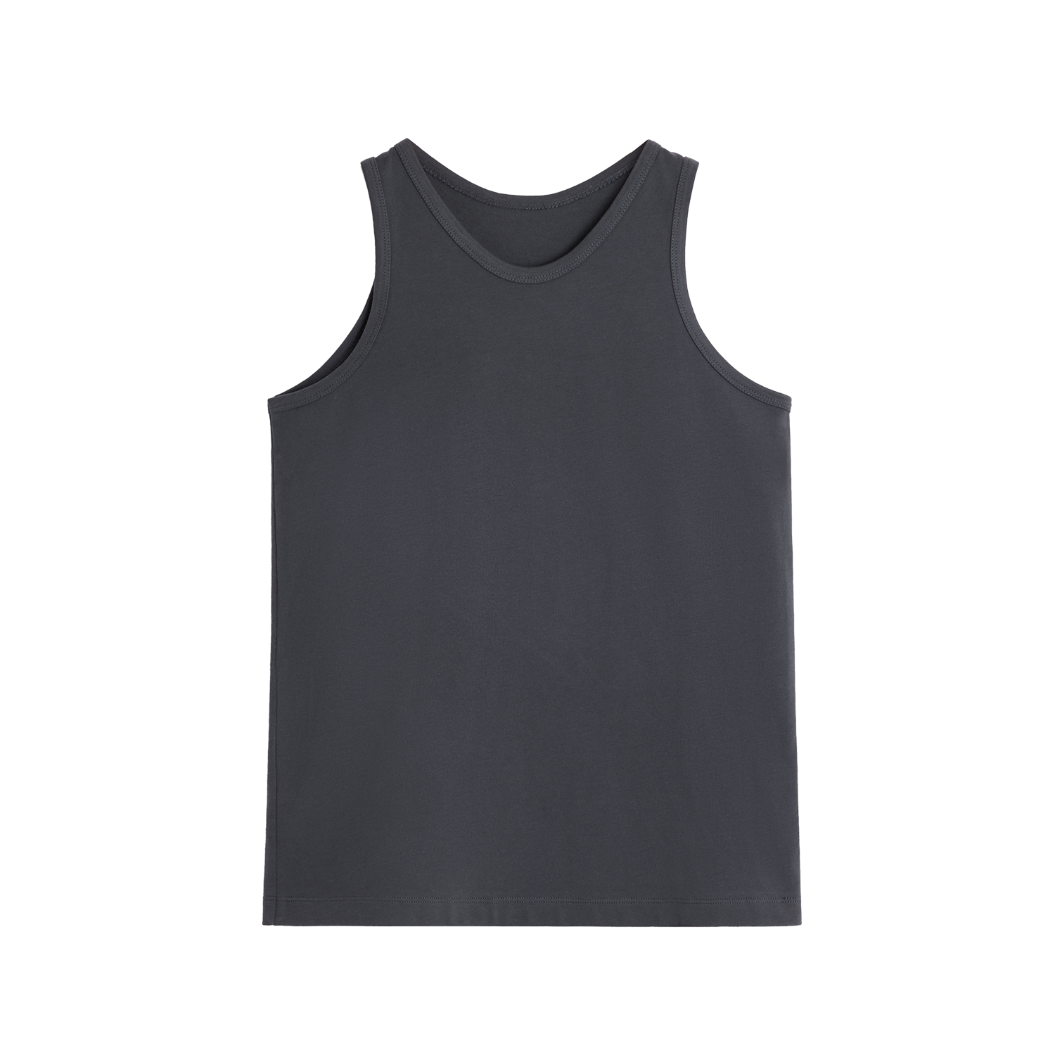 Alright Then Cotton Crew Neck Tank Top